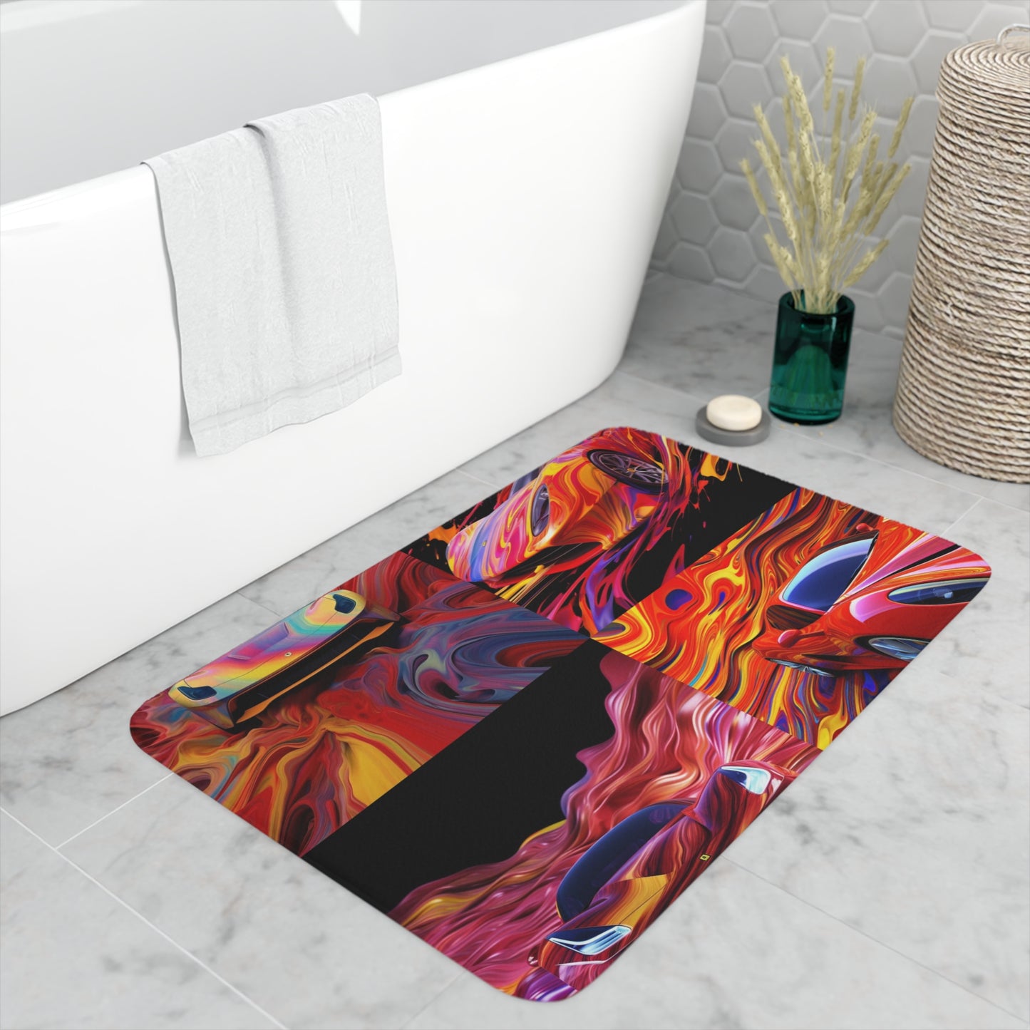 Memory Foam Bath Mat Ferrari Water Fusion 5