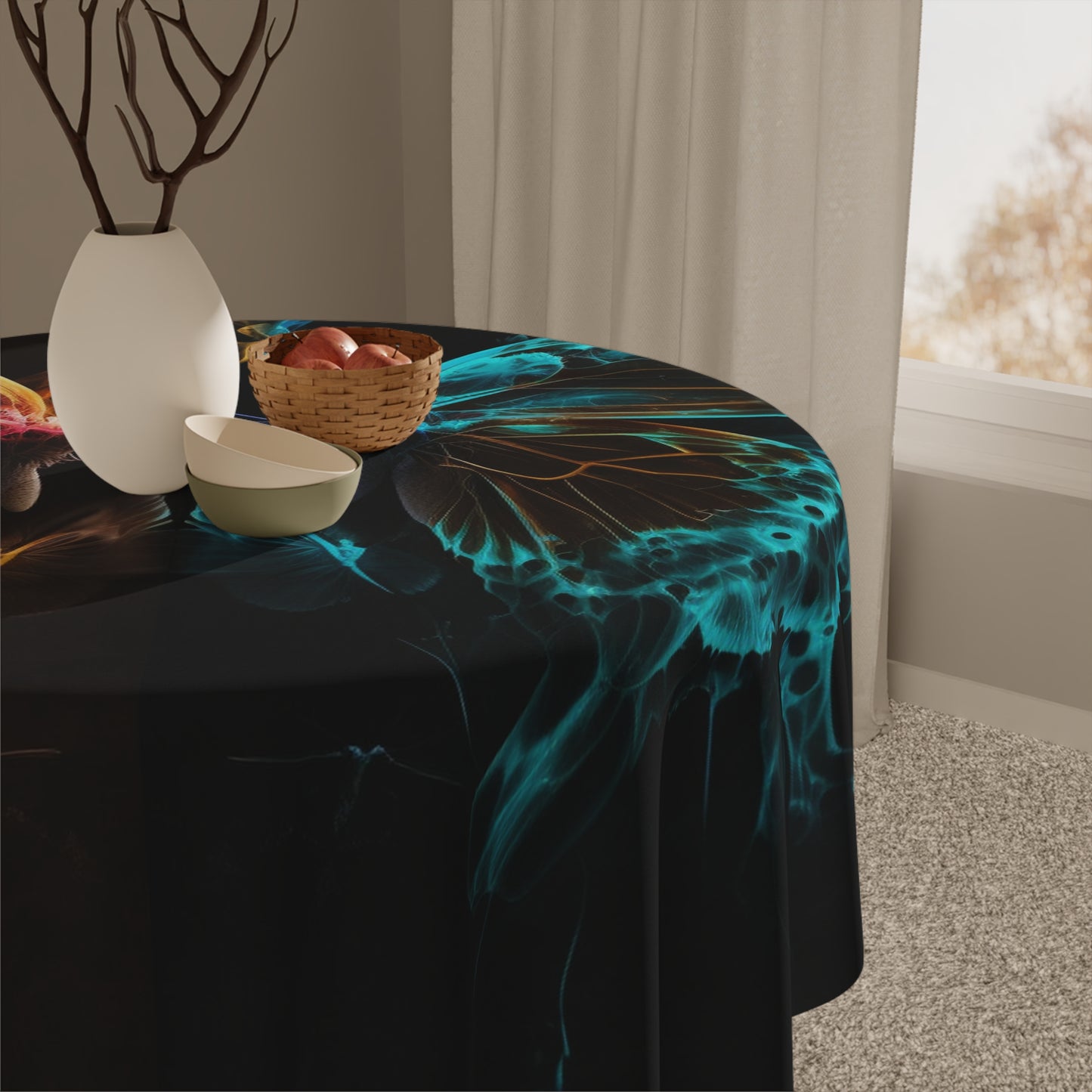 Tablecloth Kiss Neon Butterfly 10