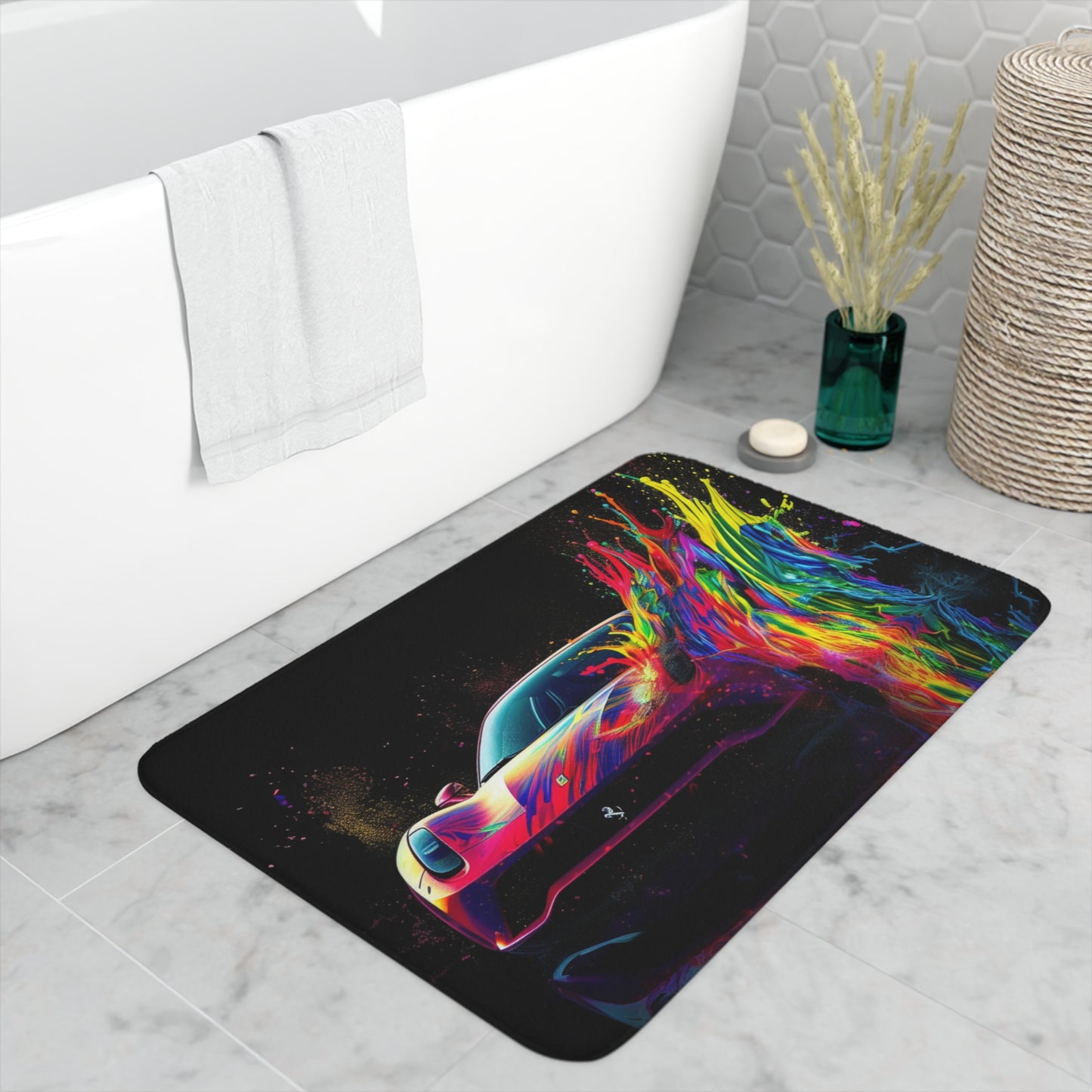 Memory Foam Bath Mat Ferrari Fusion Water 3