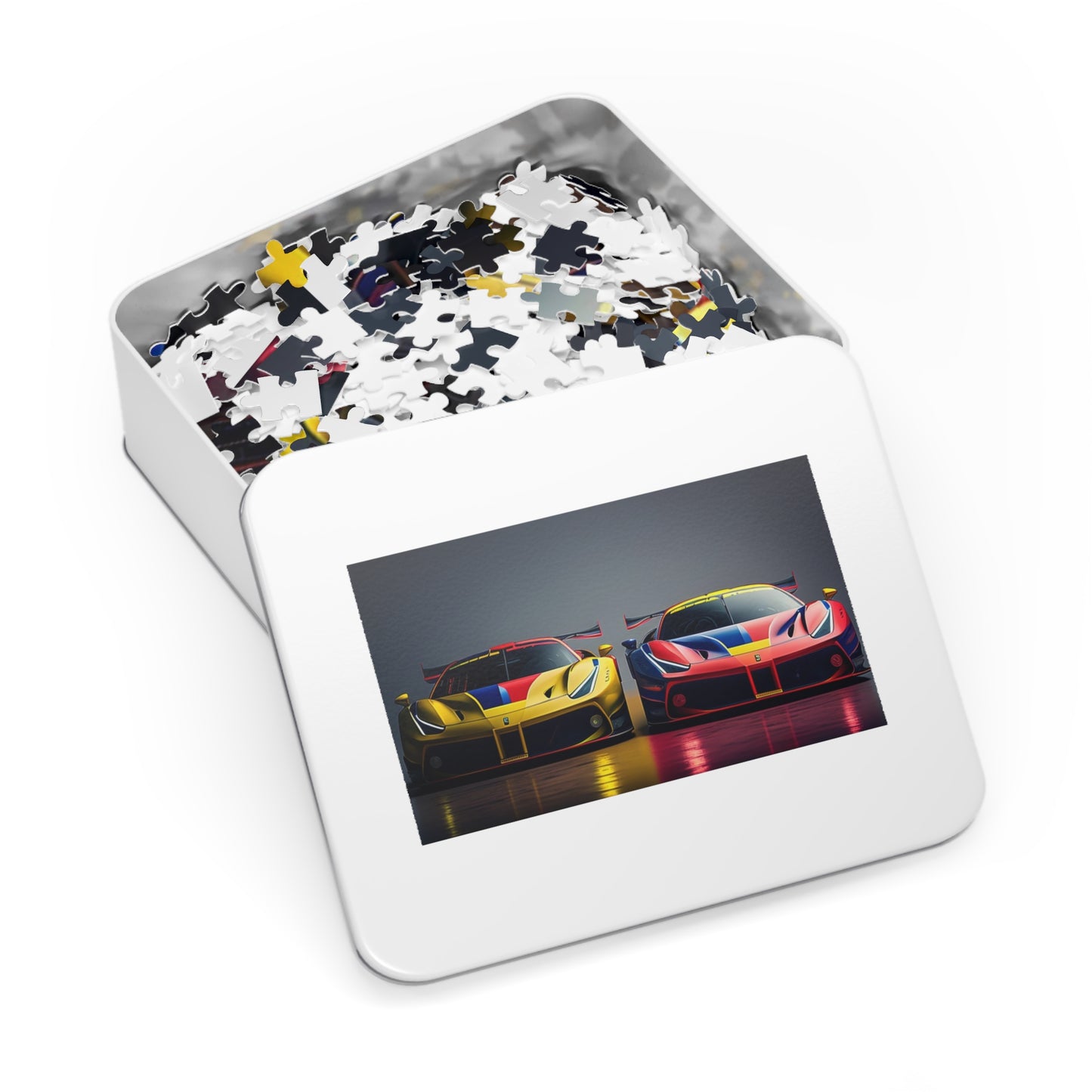 Jigsaw Puzzle (30, 110, 252, 500,1000-Piece) Ferrari Red Blue 1