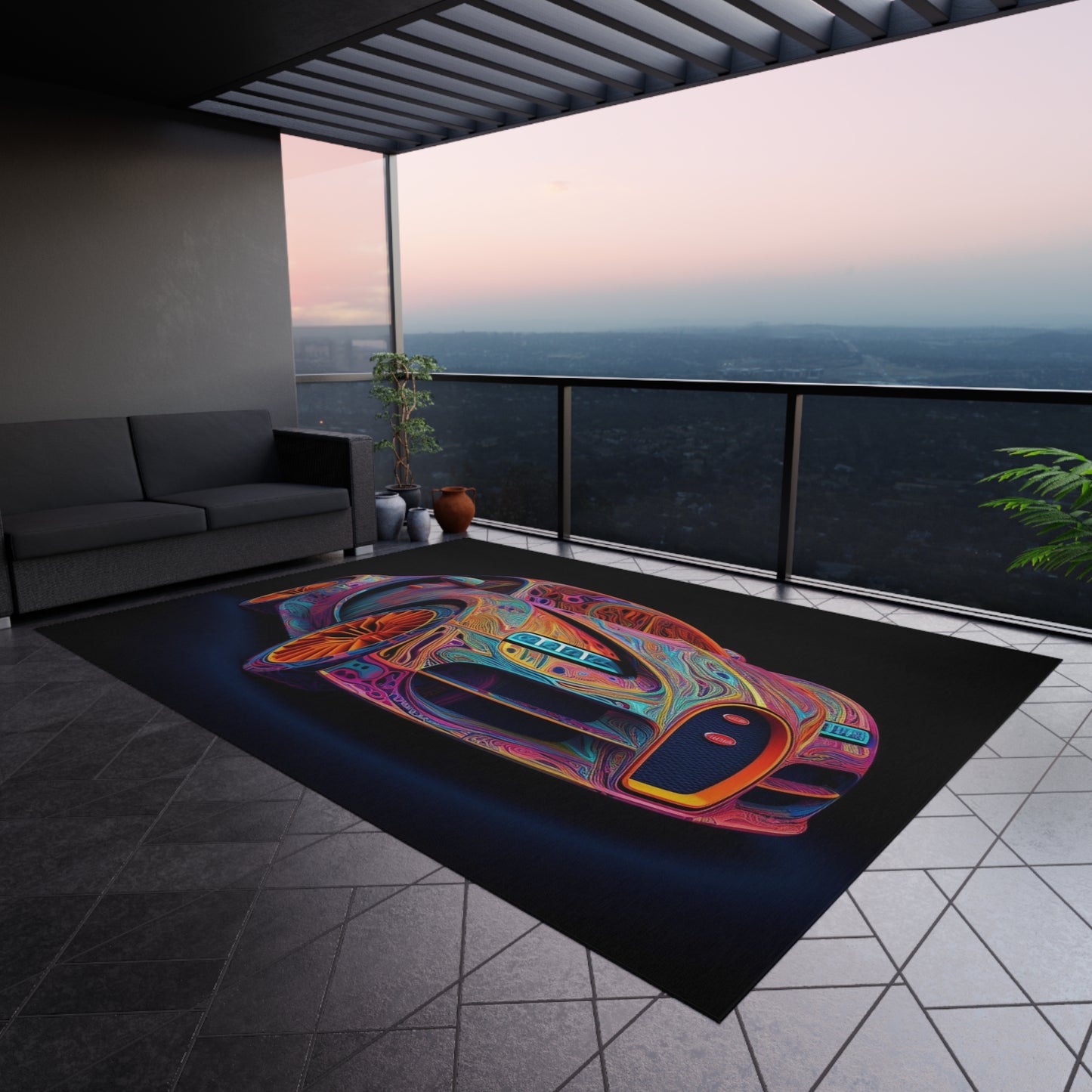 Outdoor Rug Bugatti Abstract Concept 1