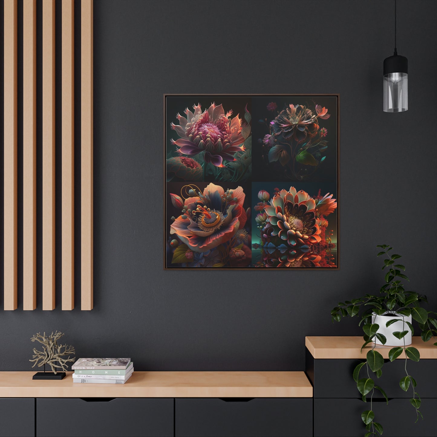 Gallery Canvas Wraps, Square Frame Flower Arangment 5