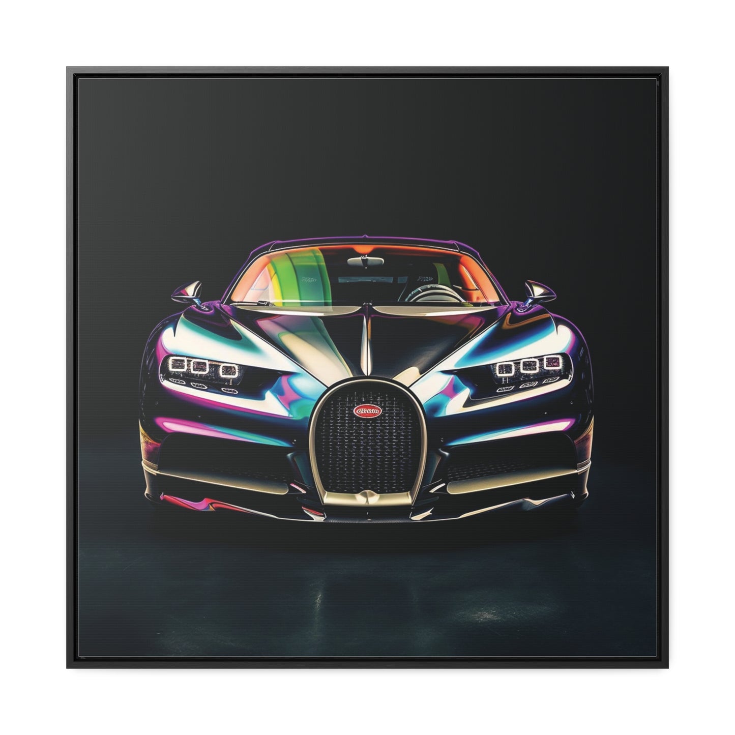 Gallery Canvas Wraps, Square Frame Hyper Bugatti Chiron 4