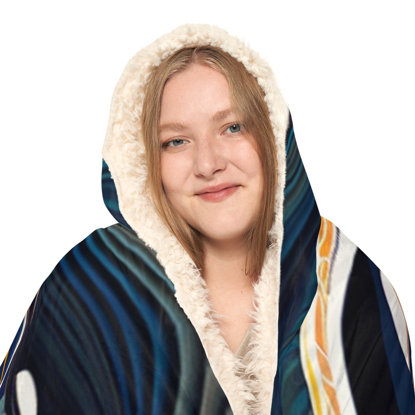 Snuggle Hooded Blanket Bugatti Abstract Flair 1