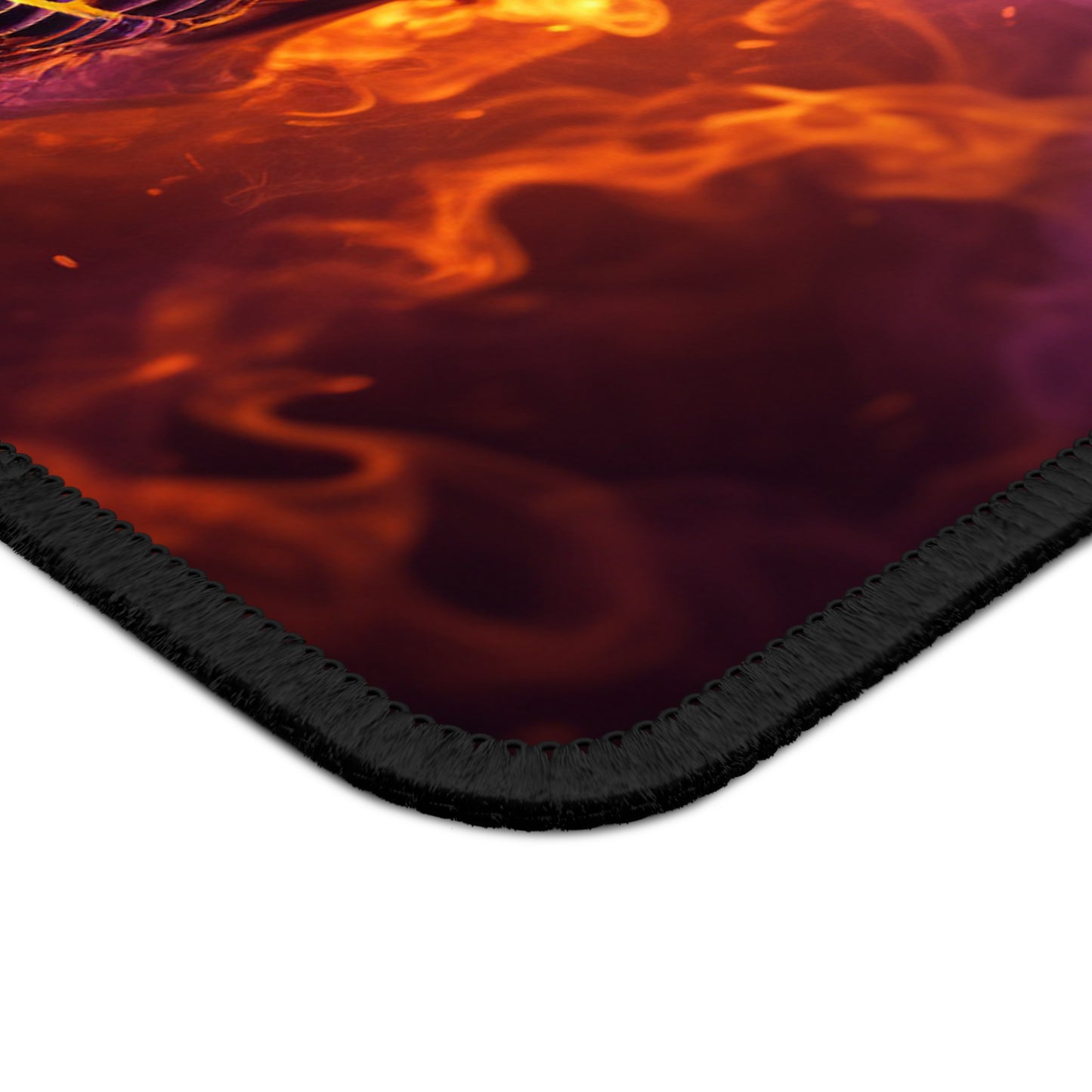 Gaming Mouse Pad Skull Flames 3