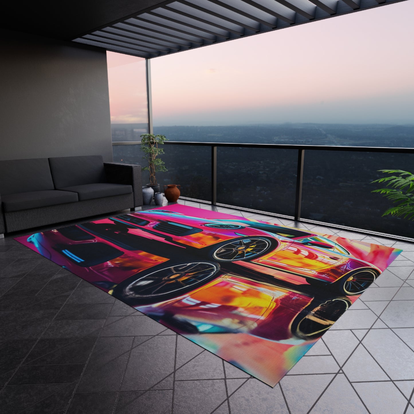 Outdoor Rug Macro Porsche 4