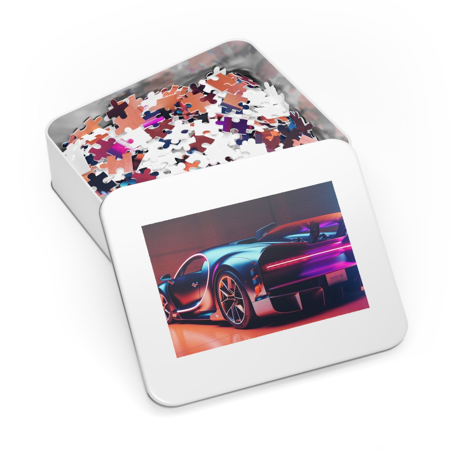 Jigsaw Puzzle (30, 110, 252, 500,1000-Piece) Hyper Bugatti Neon Chiron 2