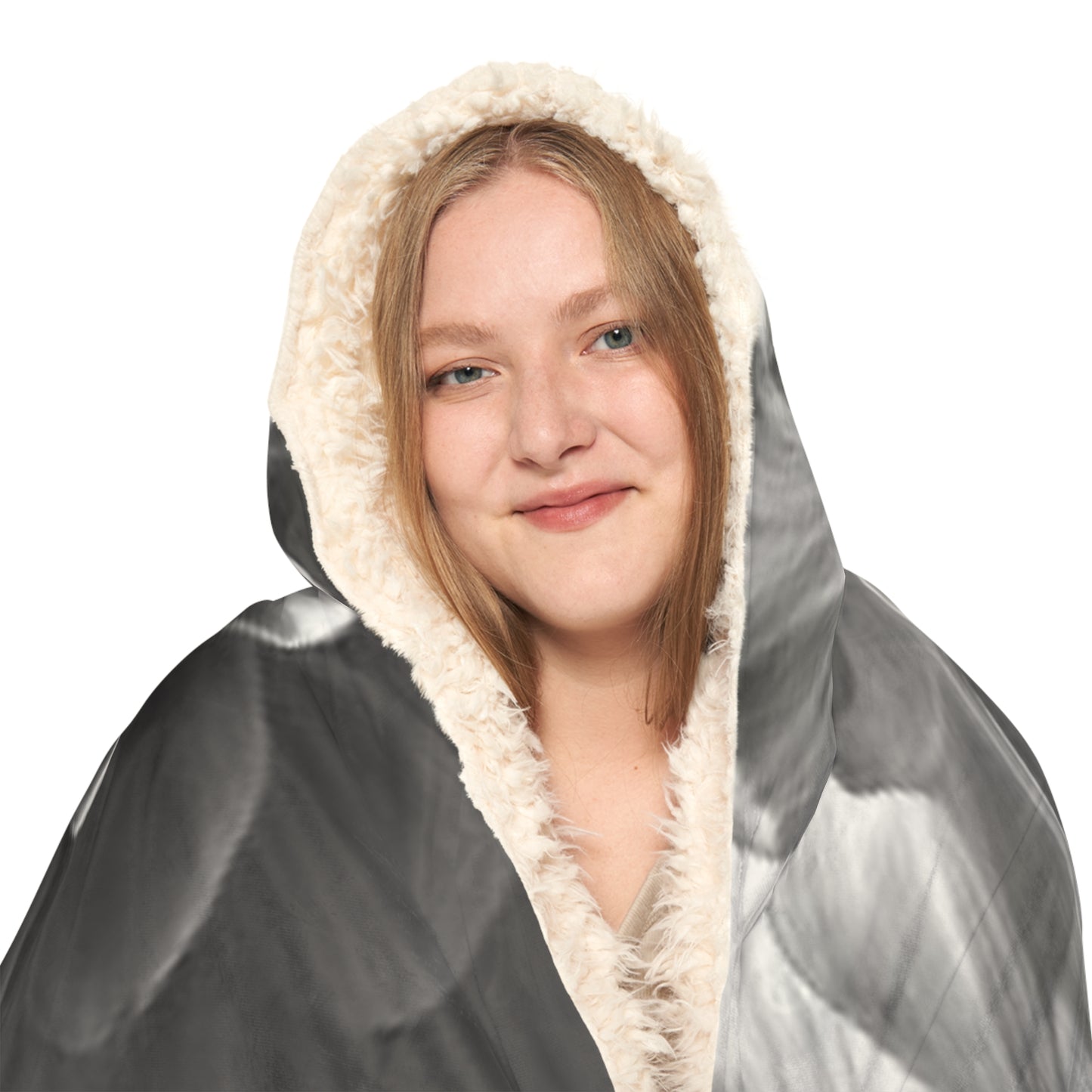 Snuggle Hooded Blanket White Dahlia 4