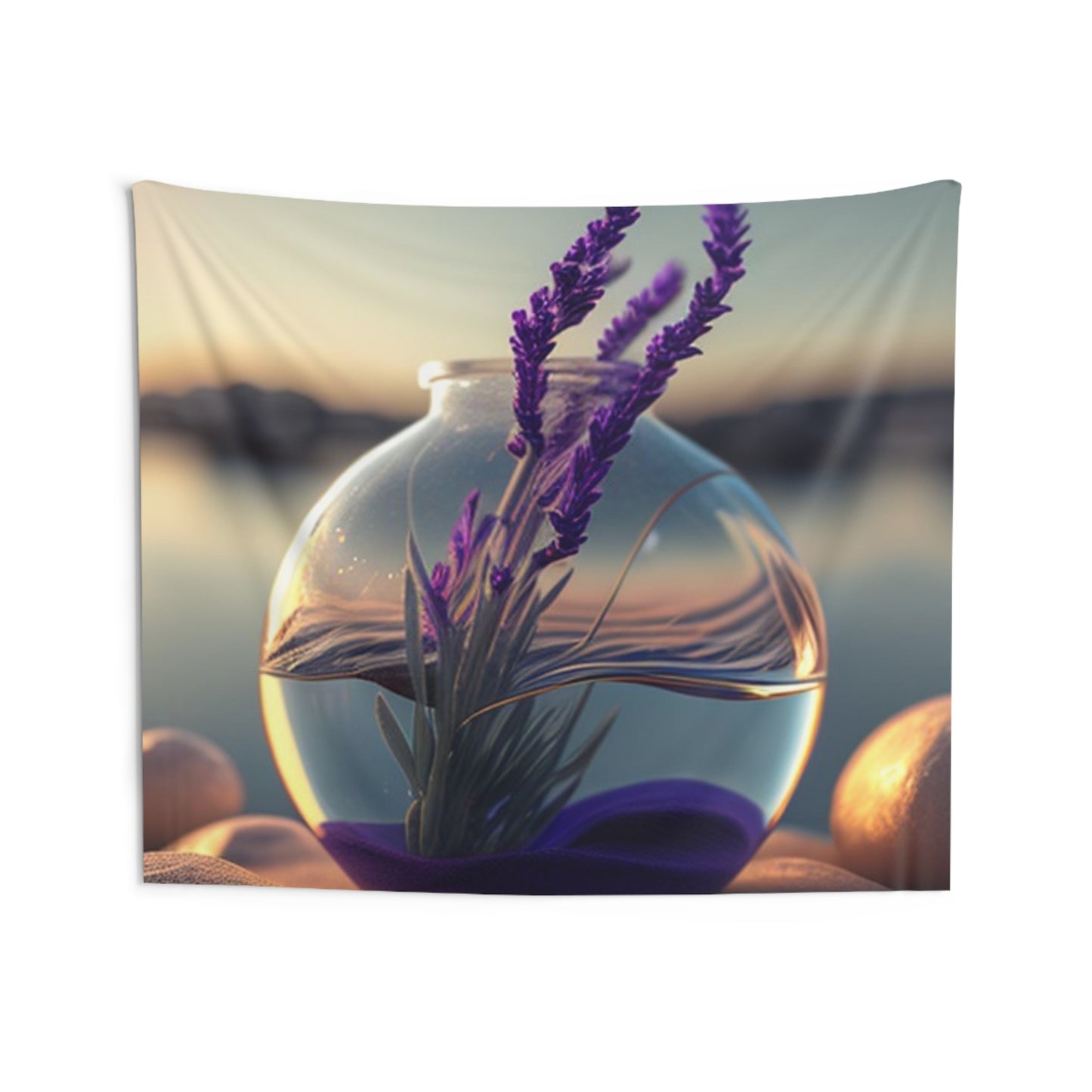 Indoor Wall Tapestries Lavender in a vase 3