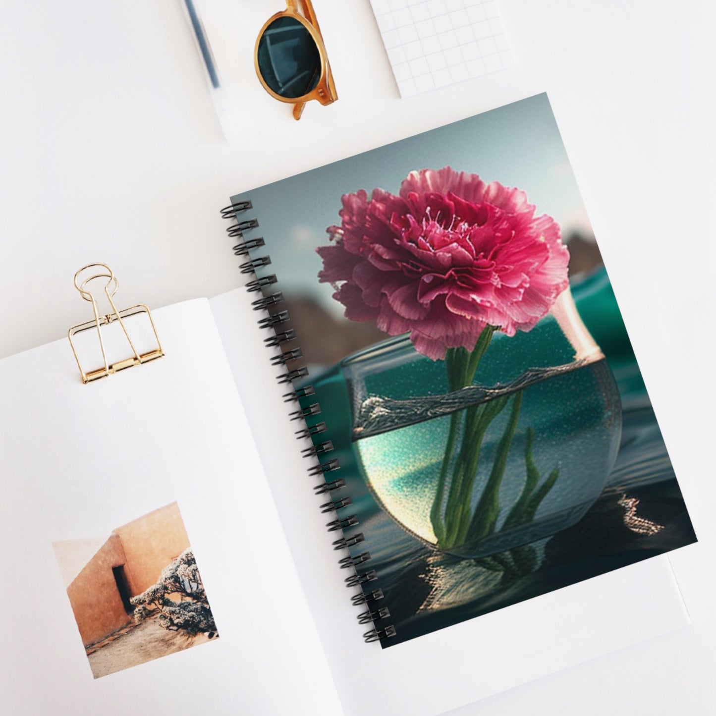Spiral Notebook - Ruled Line Carnation 1