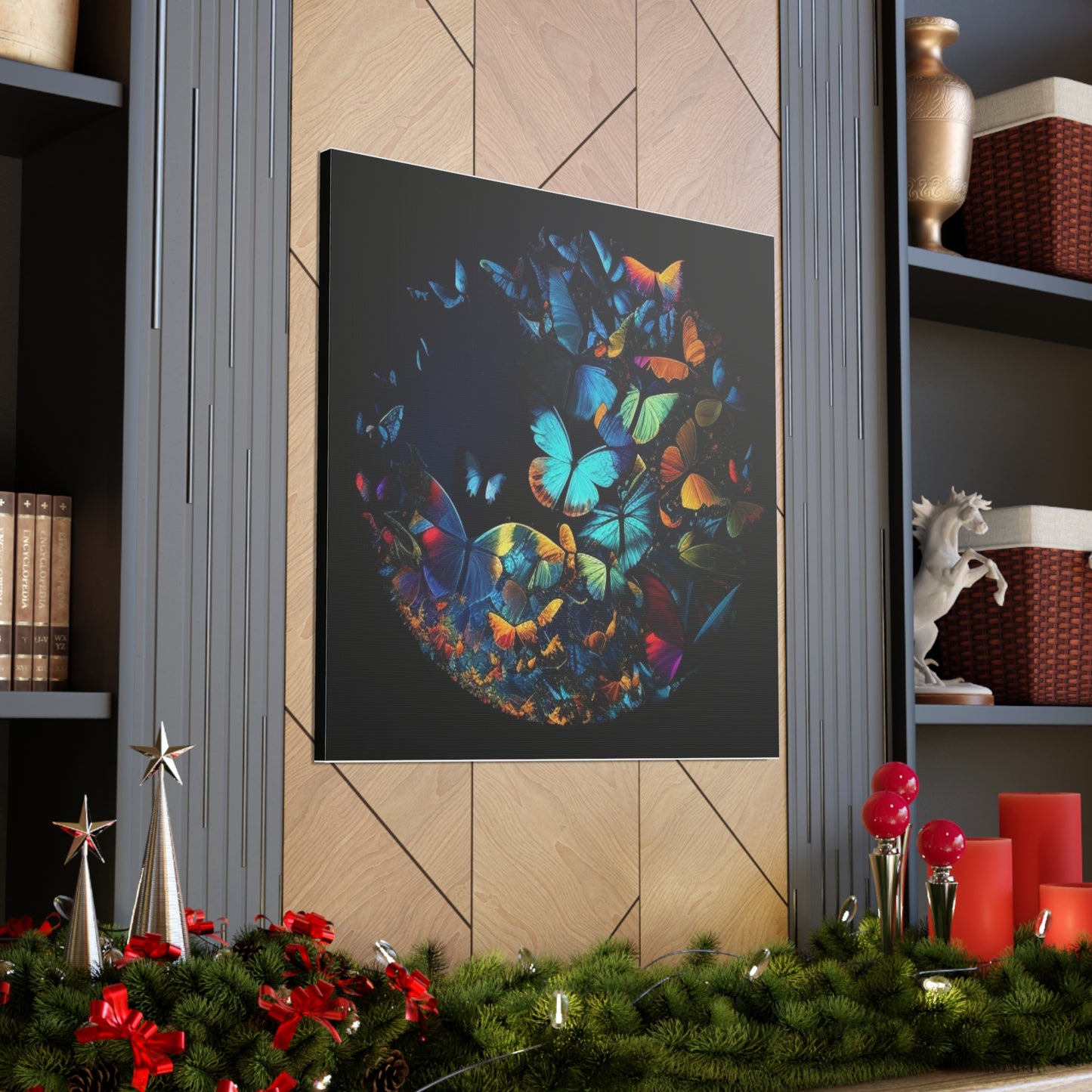 Canvas Gallery Wraps Moon Butterfly 1