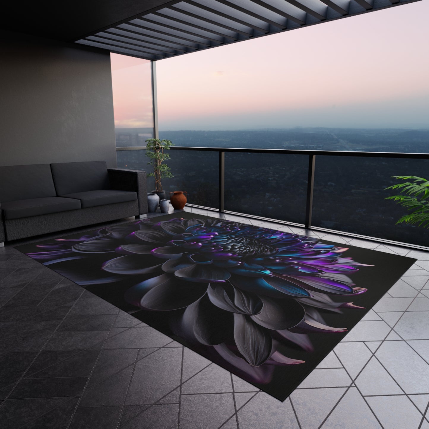 Outdoor Rug Dahlia Purple 2
