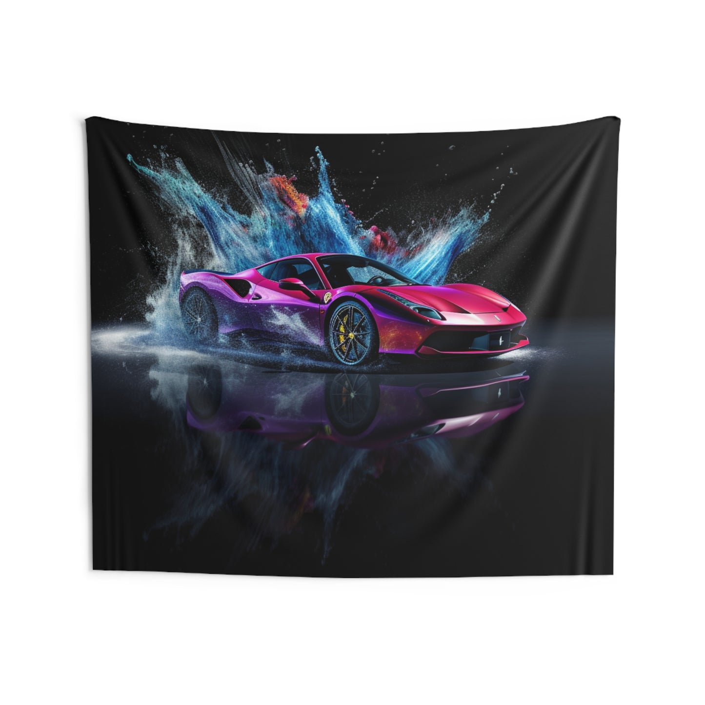 Indoor Wall Tapestries Ferrari Water Splash 4