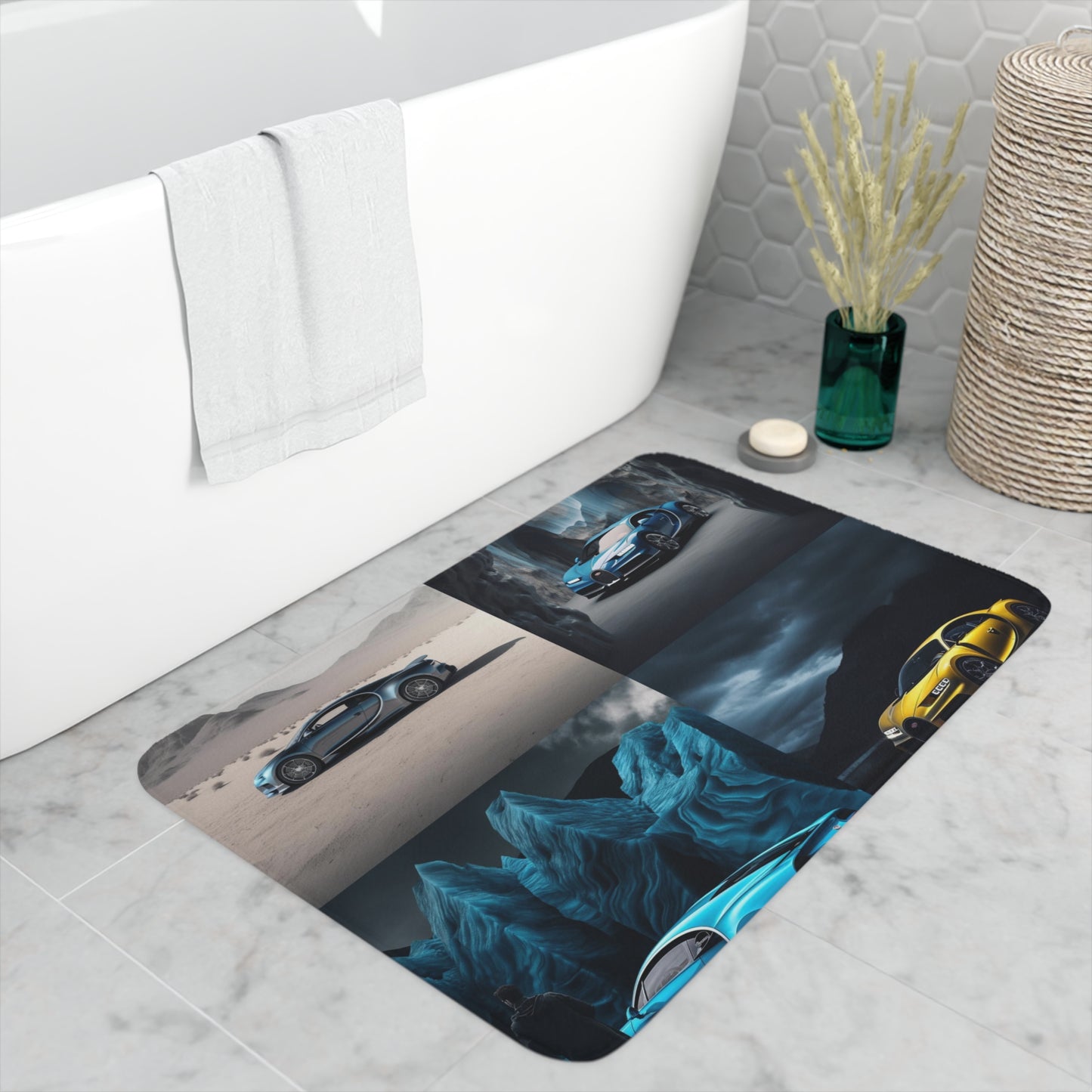 Memory Foam Bath Mat Bugatti Real Look 5