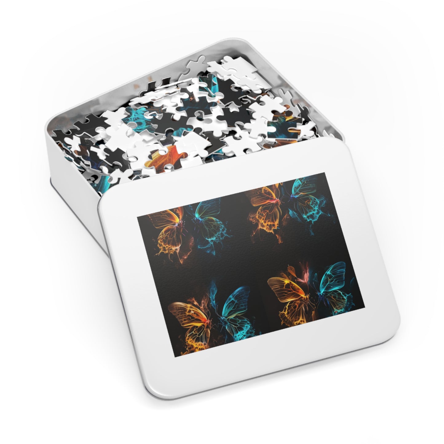 Jigsaw Puzzle (30, 110, 252, 500,1000-Piece) Kiss Neon Butterfly 5