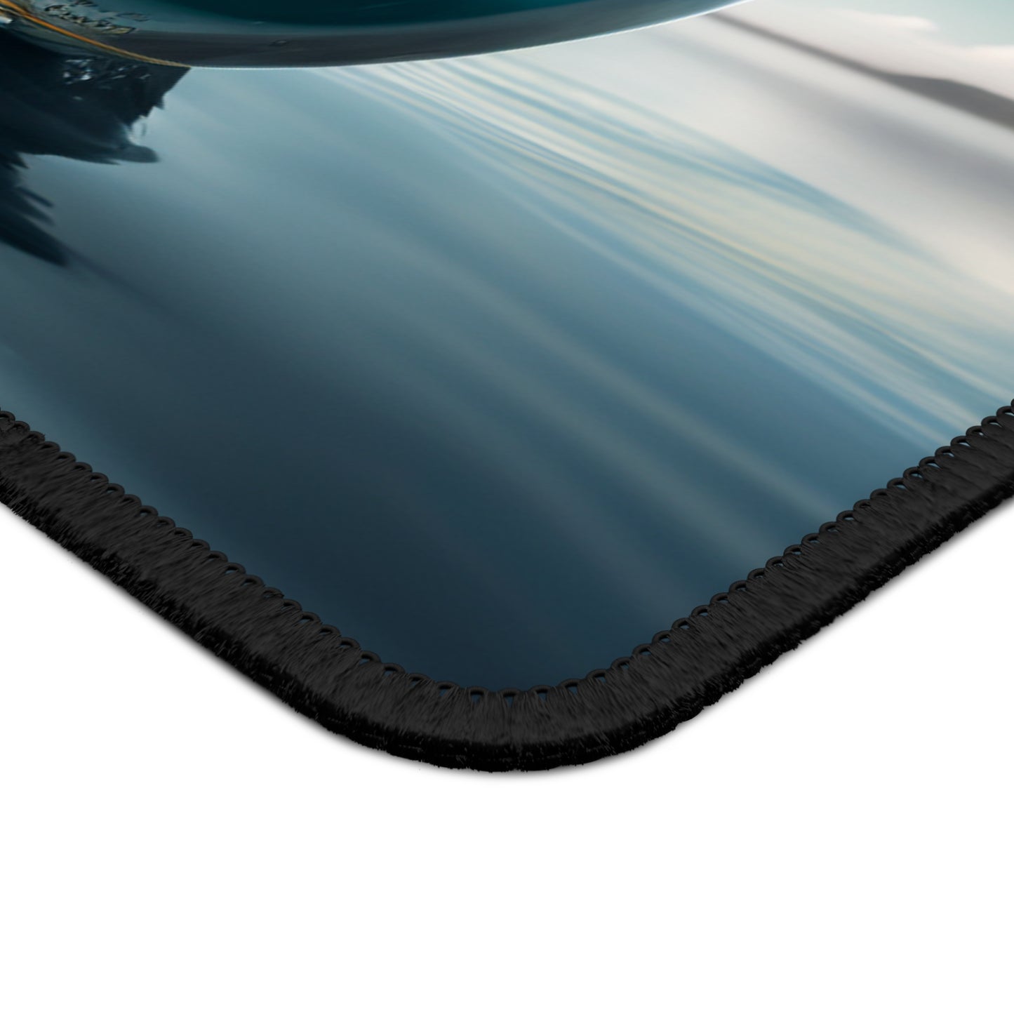 Gaming Mouse Pad Yellow Hibiscus glass 4