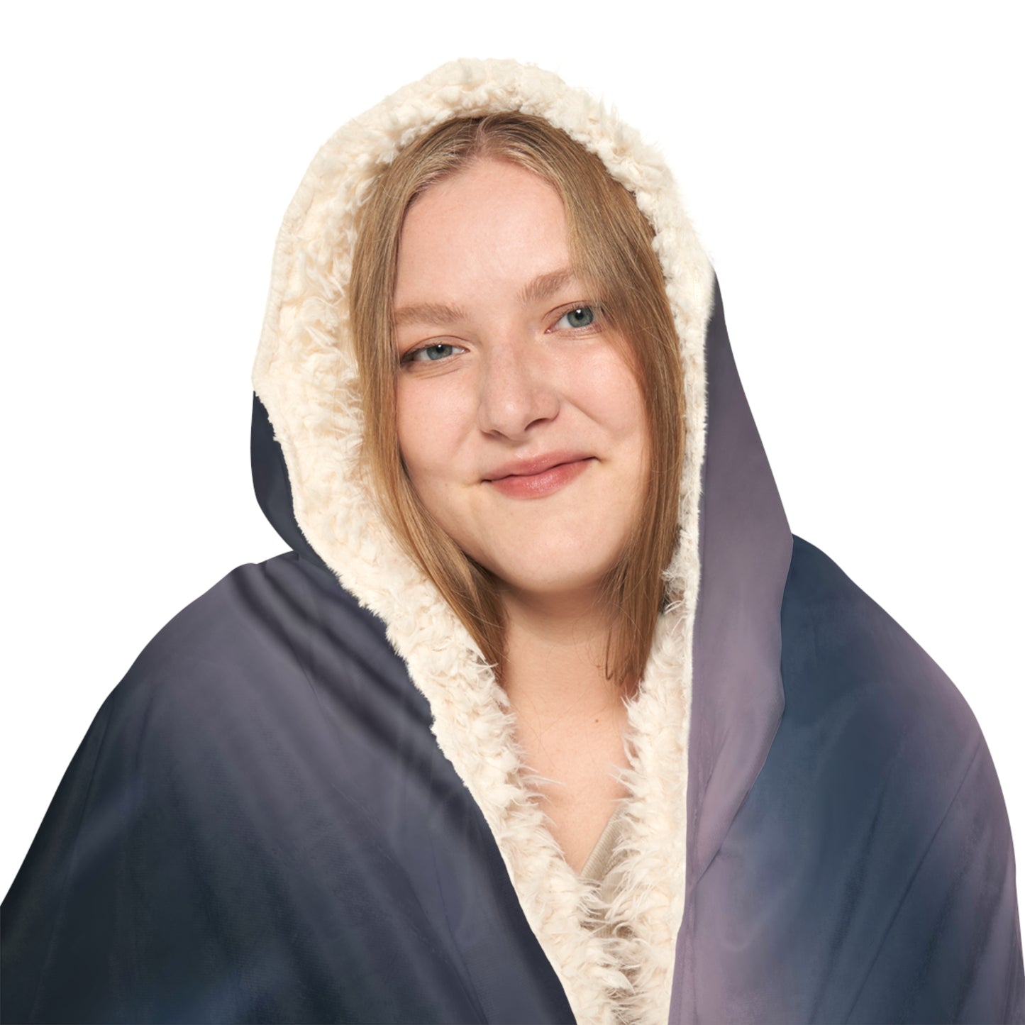 Snuggle Hooded Blanket Lavender in a vase 4