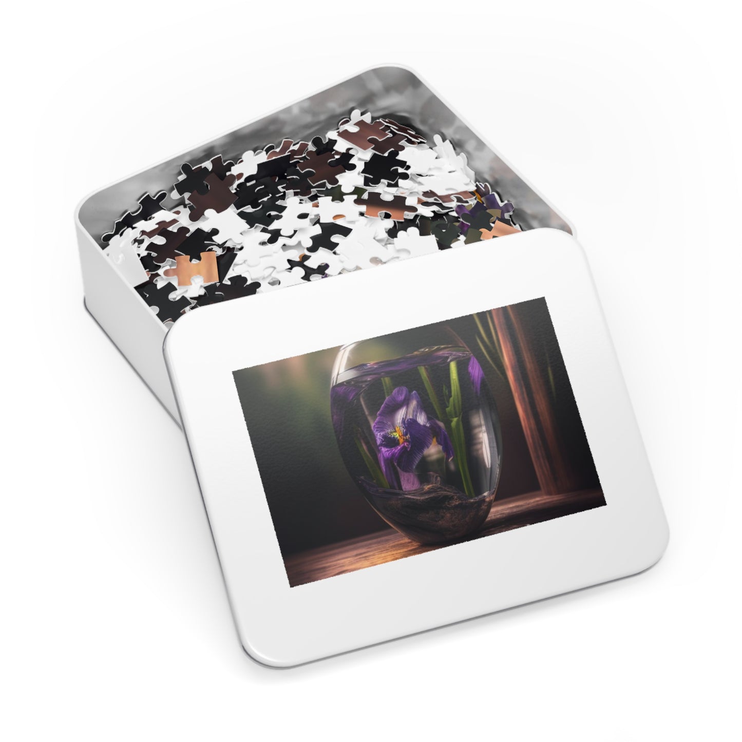 Jigsaw Puzzle (30, 110, 252, 500,1000-Piece) Purple Iris in a vase 4