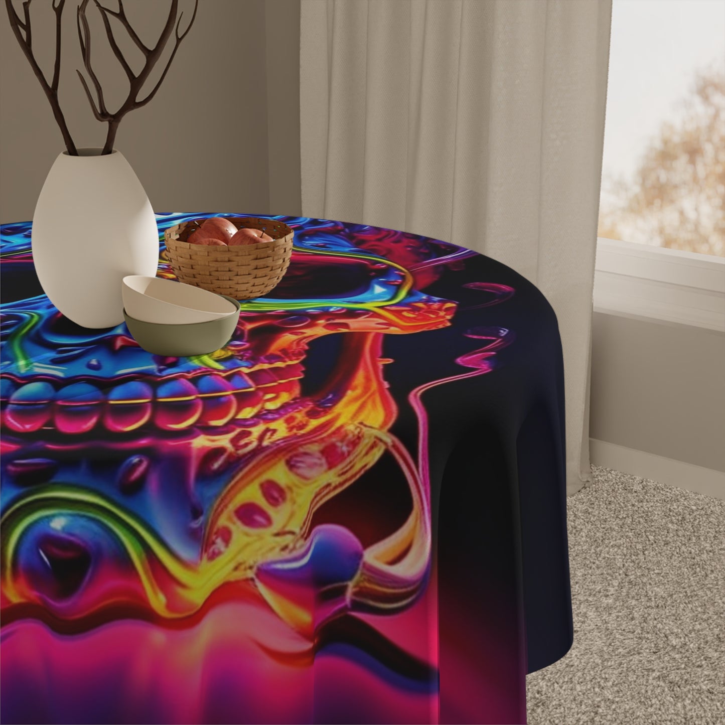 Tablecloth Macro Skull Color 3