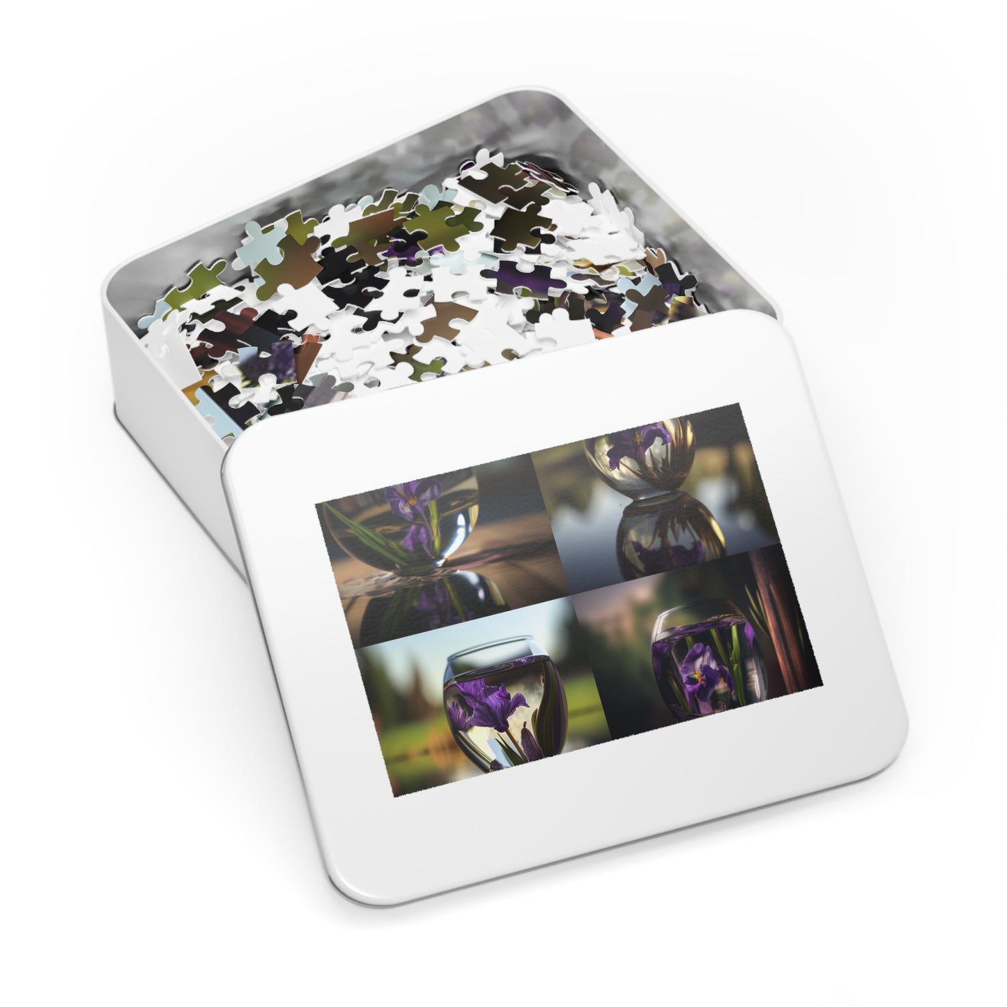 Jigsaw Puzzle (30, 110, 252, 500,1000-Piece) Purple Iris in a vase 5