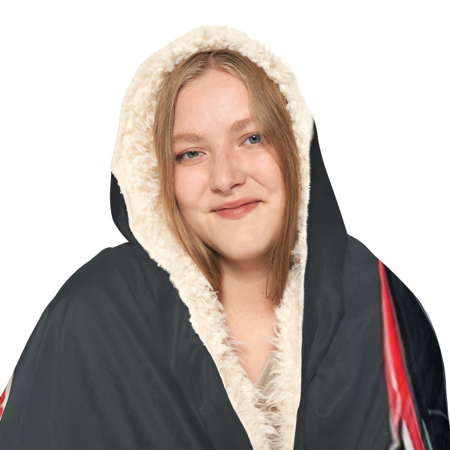 Snuggle Hooded Blanket Ferrari Red 3