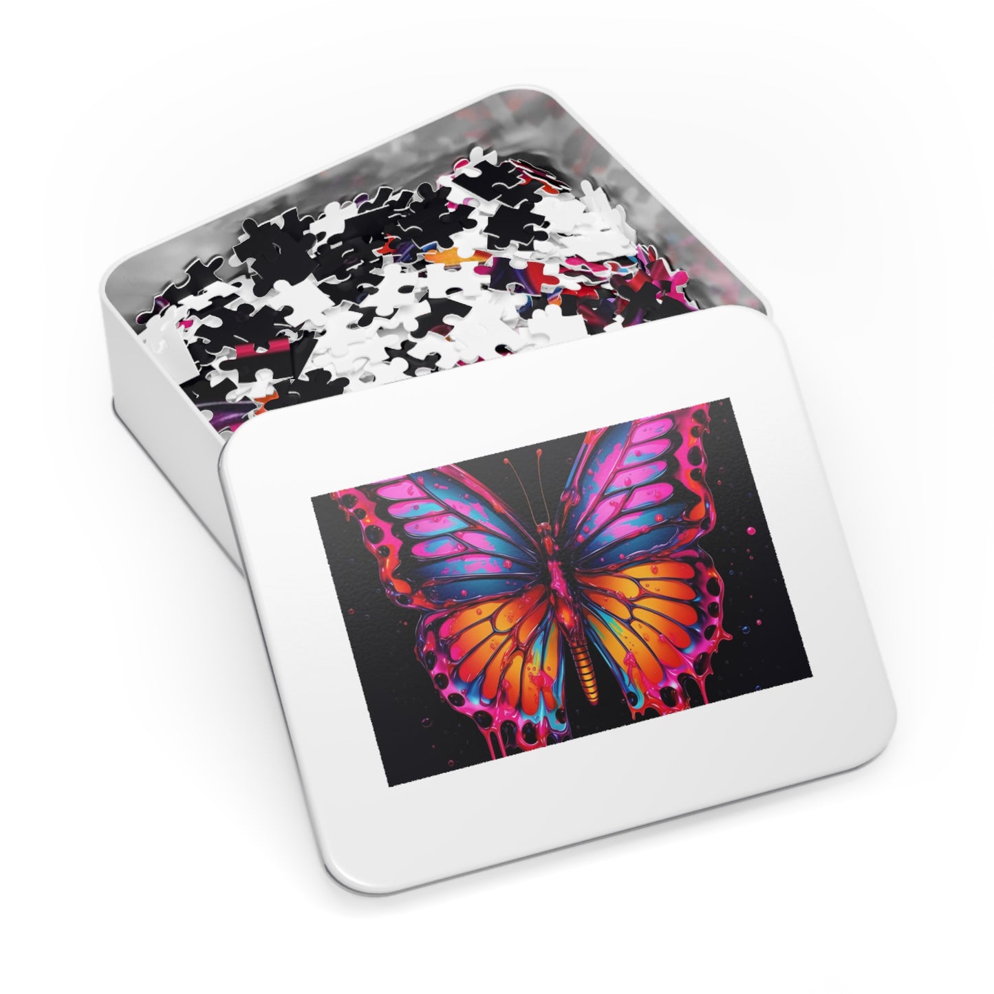Jigsaw Puzzle (30, 110, 252, 500,1000-Piece) Pink Butterfly Flair 1