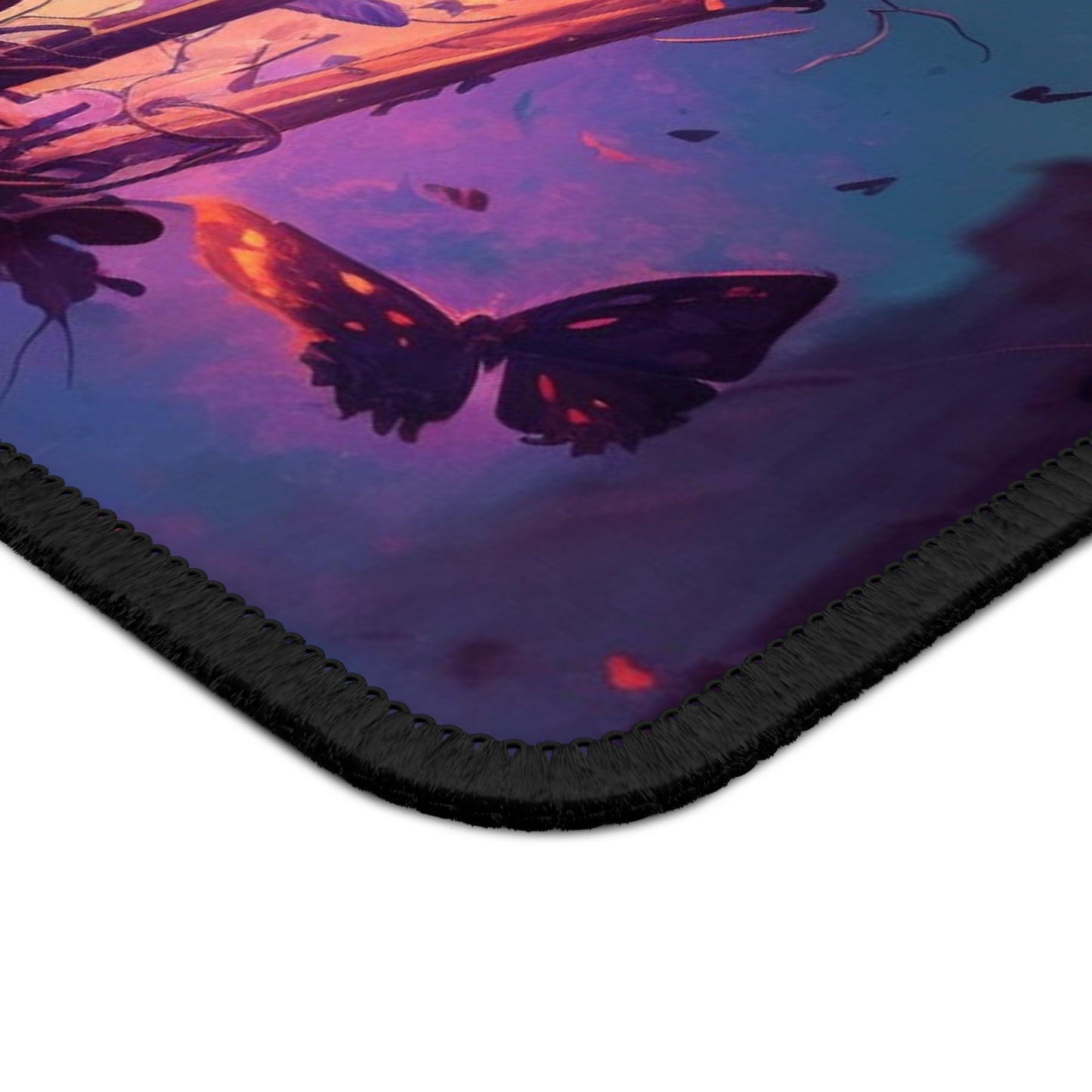 Gaming Mouse Pad Street Light Butterfly 3