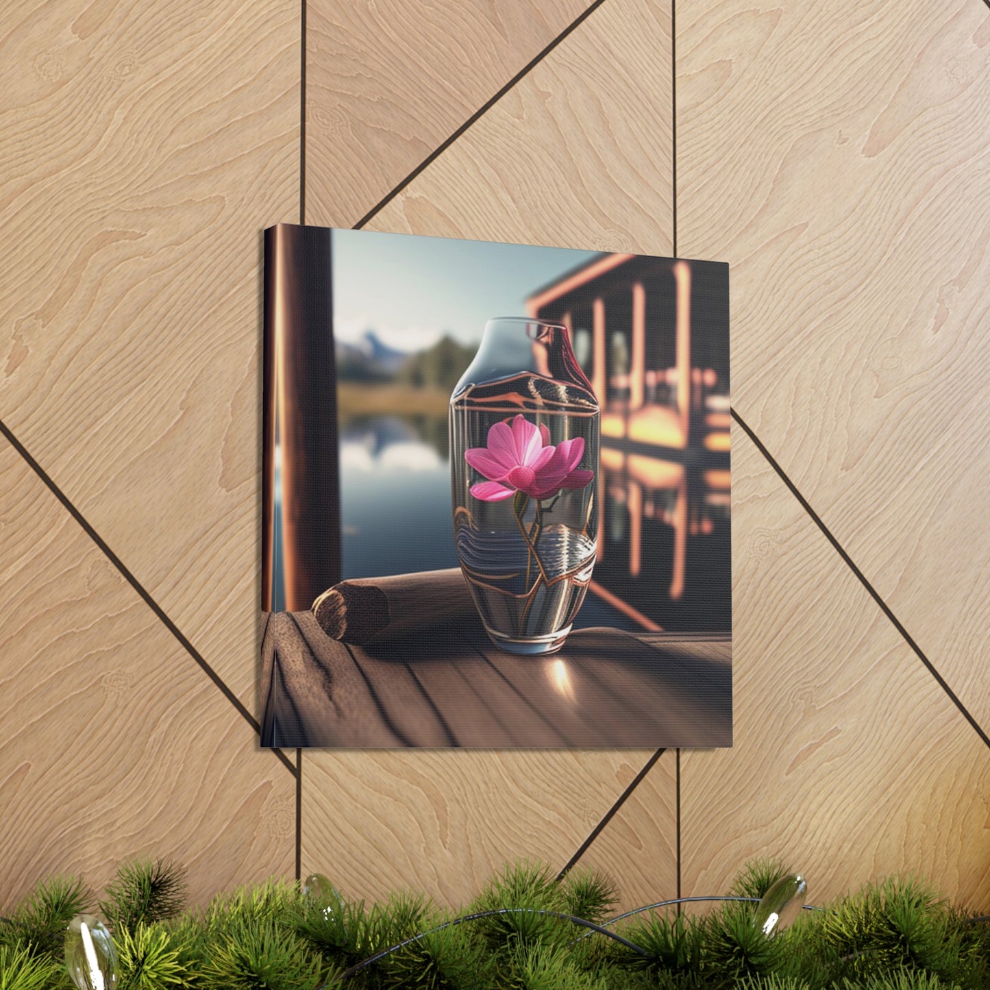 Canvas Gallery Wraps Magnolia in a Glass vase 3