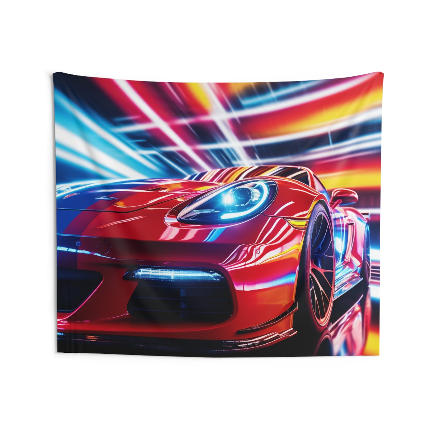 Indoor Wall Tapestries Macro Flag Ferrari 1