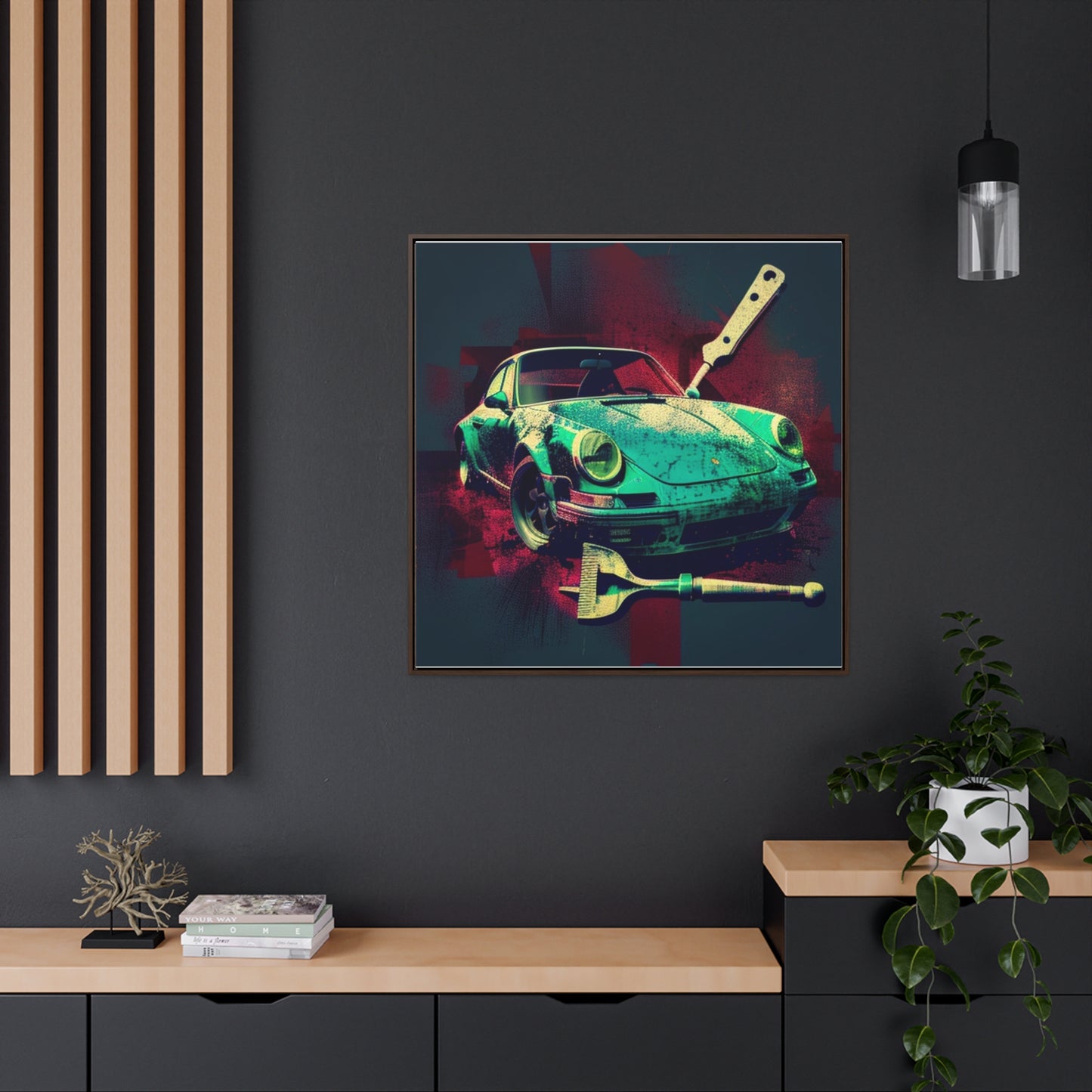 Gallery Canvas Wraps, Square Frame Porsche Abstract 4