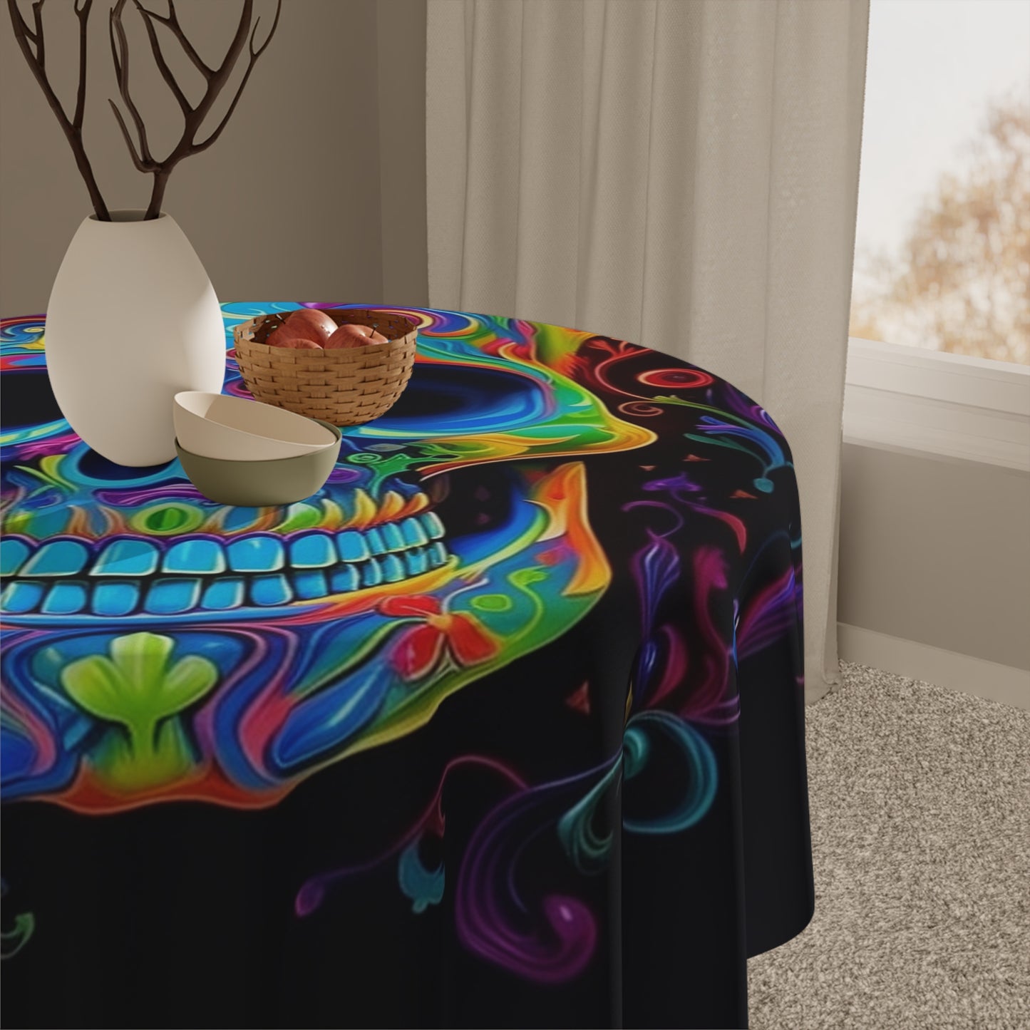 Tablecloth Macro Skull Color 4