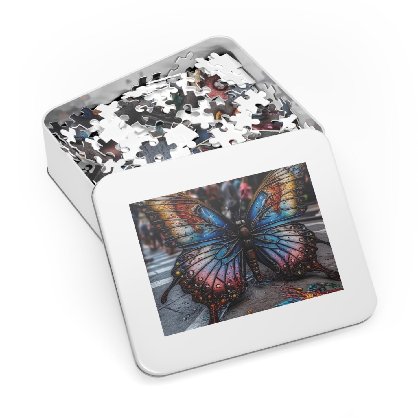 Jigsaw Puzzle (30, 110, 252, 500,1000-Piece) Liquid Street Butterfly 4