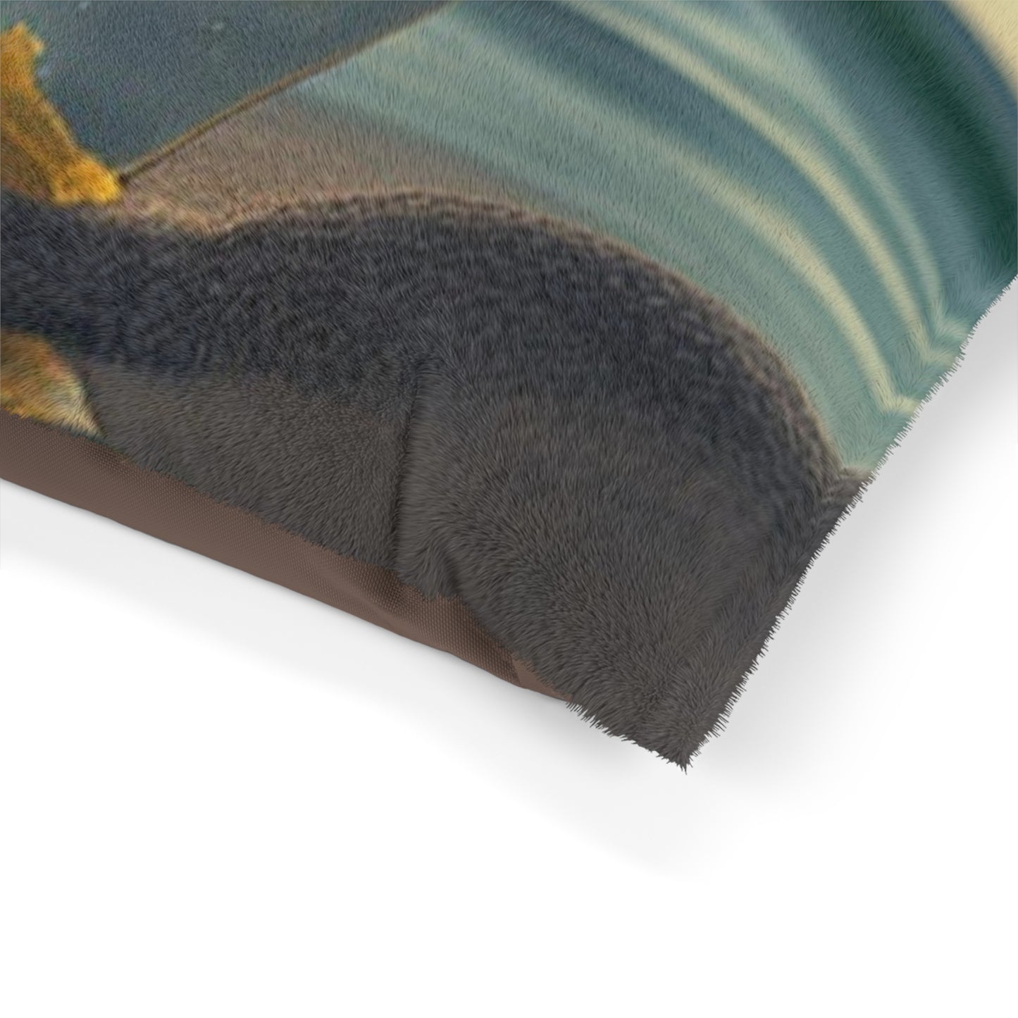 Pet Bed Yellow Hibiscus glass 2