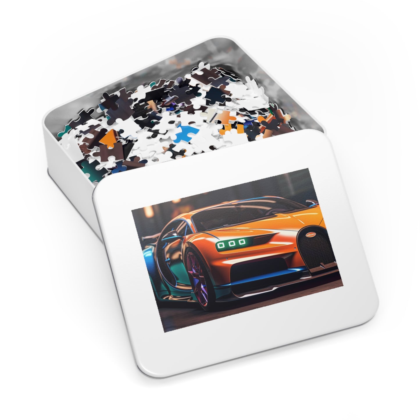 Jigsaw Puzzle (30, 110, 252, 500,1000-Piece) Hyper Bugatti Neon Chiron 1