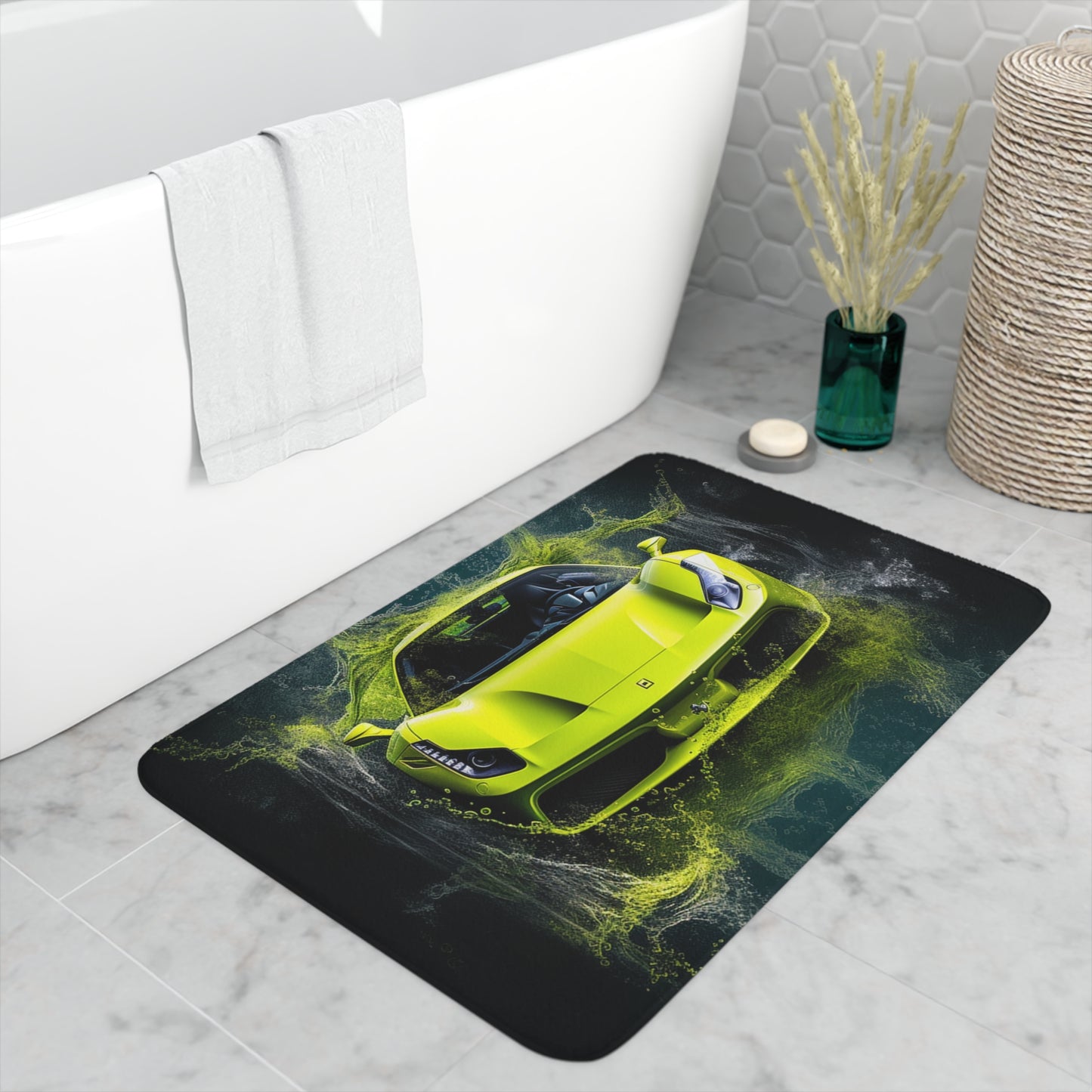 Memory Foam Bath Mat Farrari Water 4
