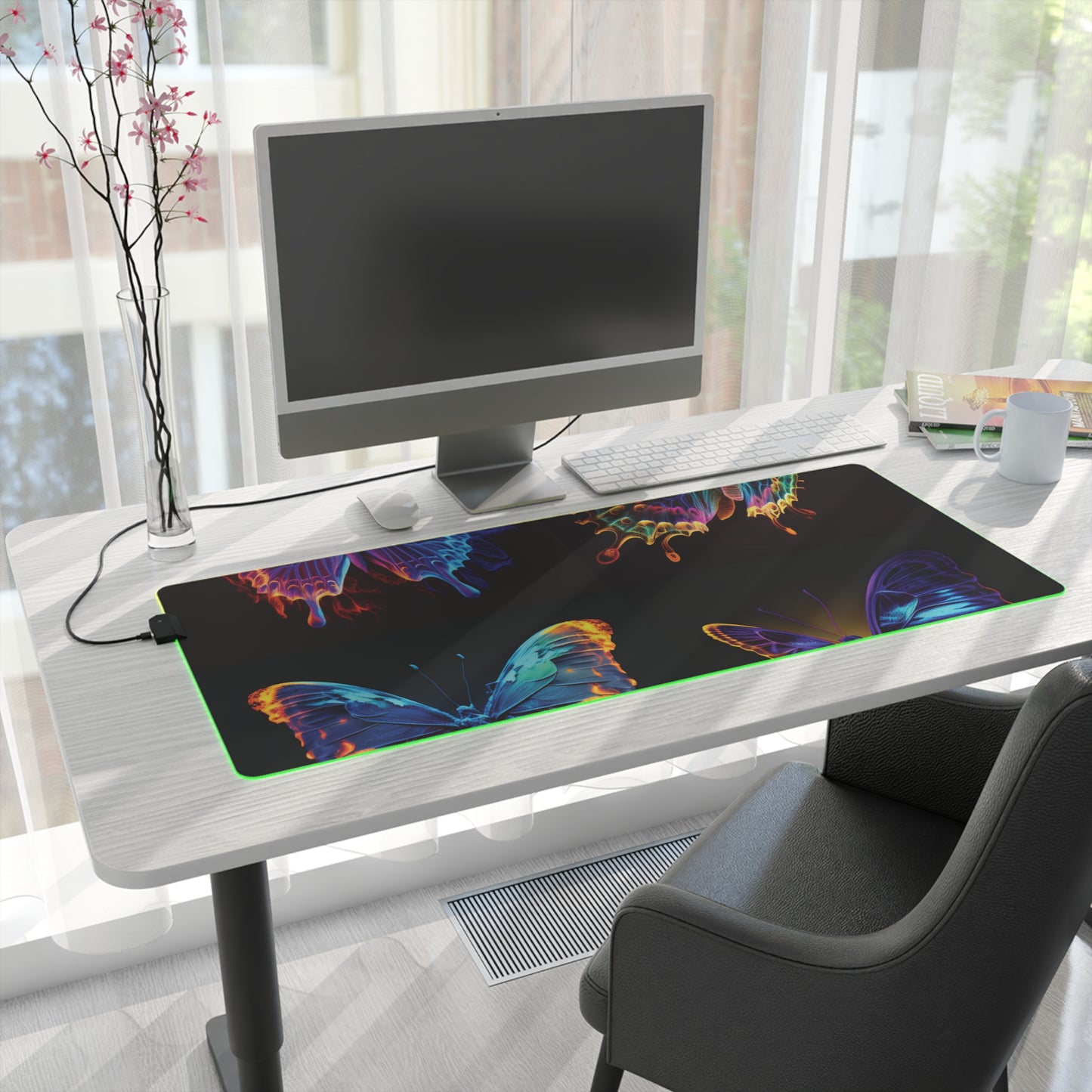 LED Gaming Mouse Pad Thermal Butterfly 5