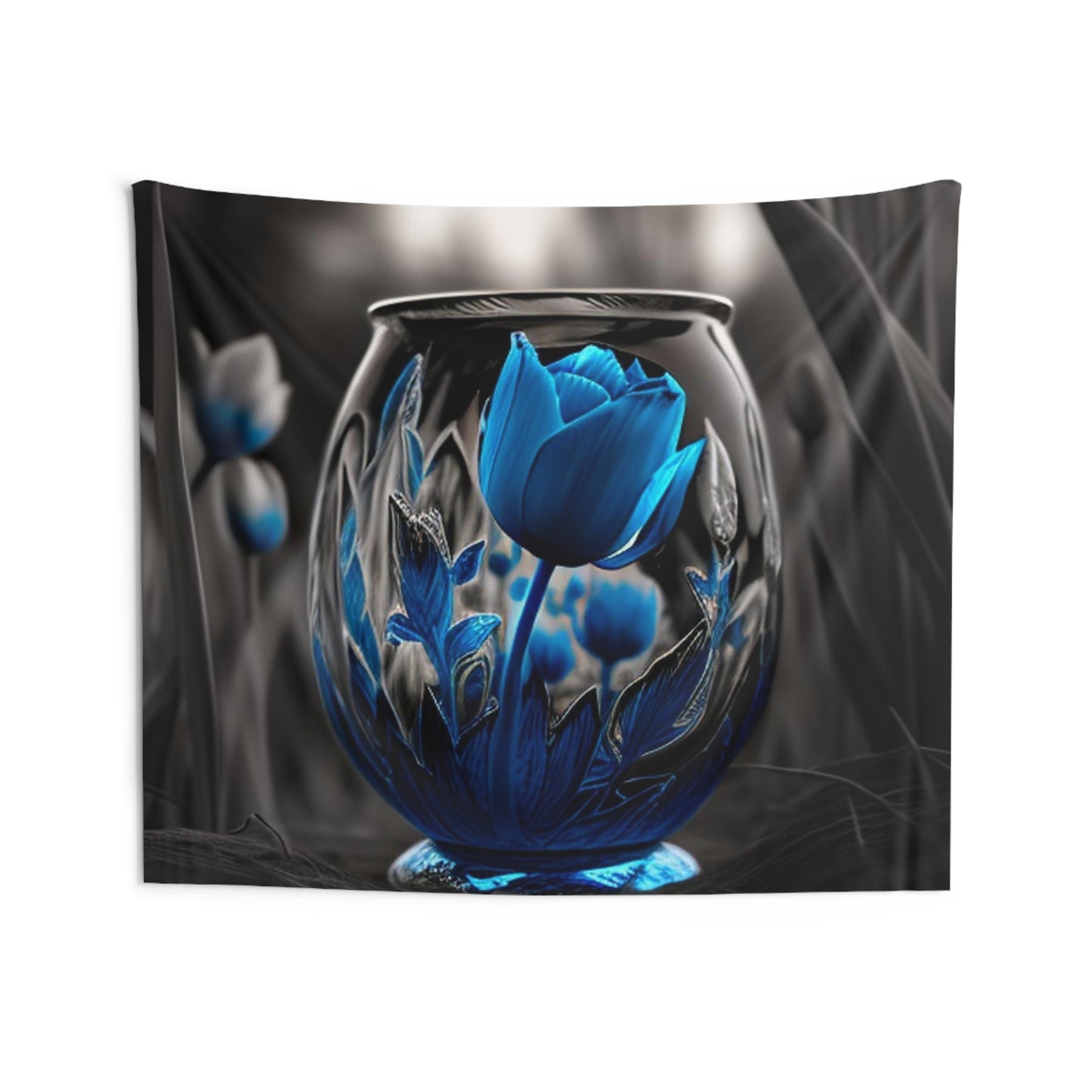 Indoor Wall Tapestries Tulip Blue 2