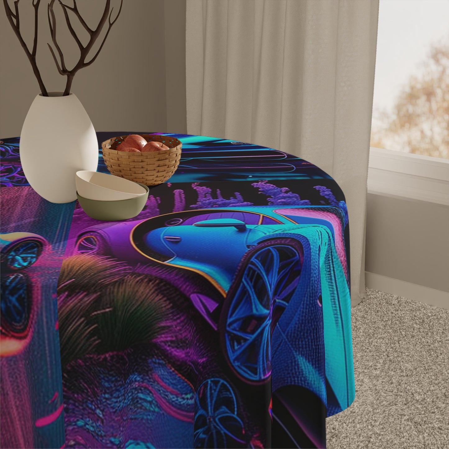 Tablecloth Bugatti Neon Chiron 5
