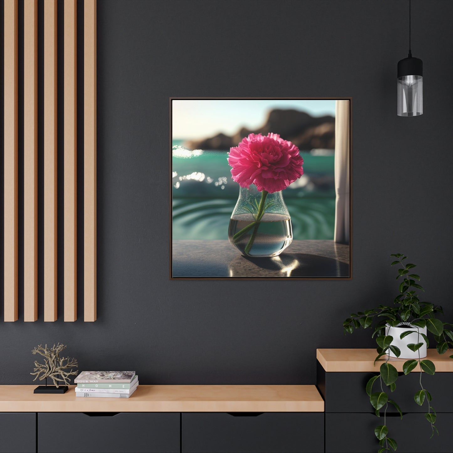 Gallery Canvas Wraps, Square Frame Carnation 4