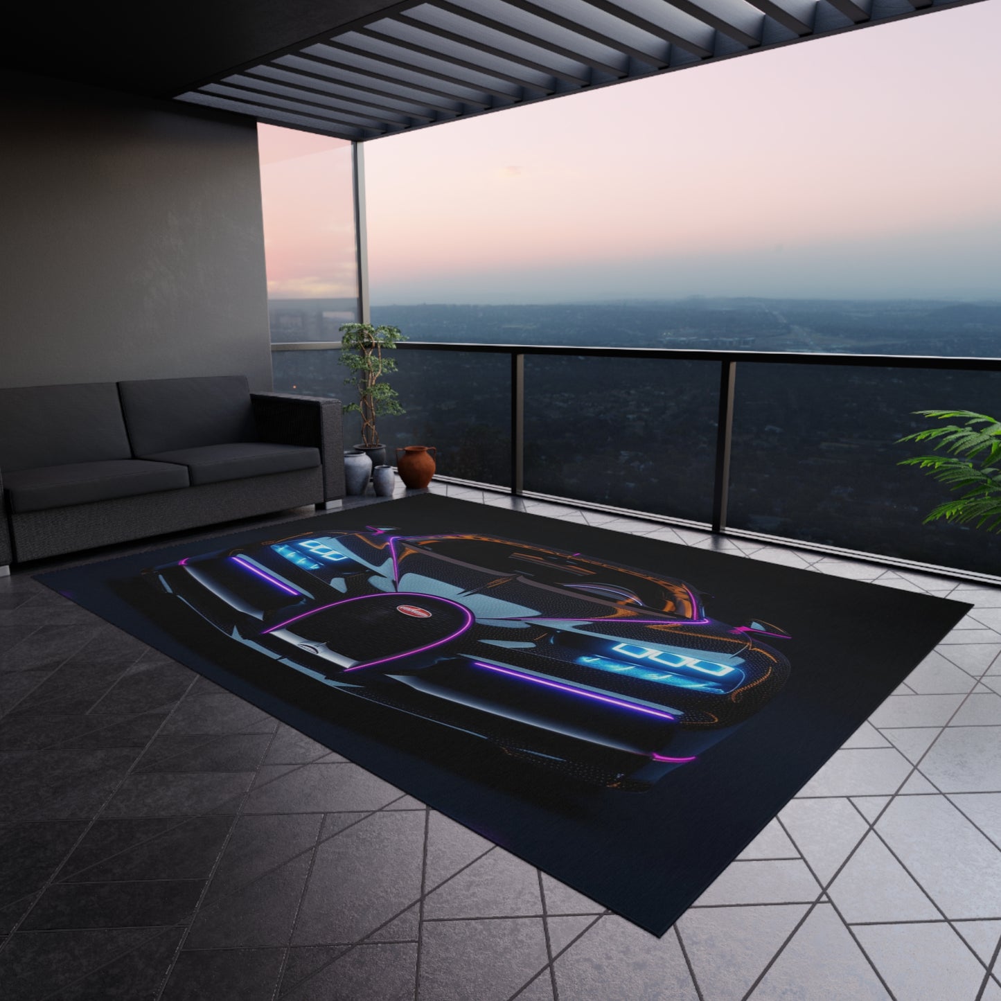 Outdoor Rug Hyper Bugatti Chiron 2