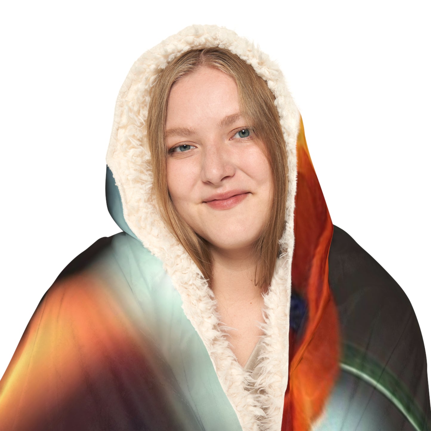 Snuggle Hooded Blanket Poppy in a Glass Vase 2