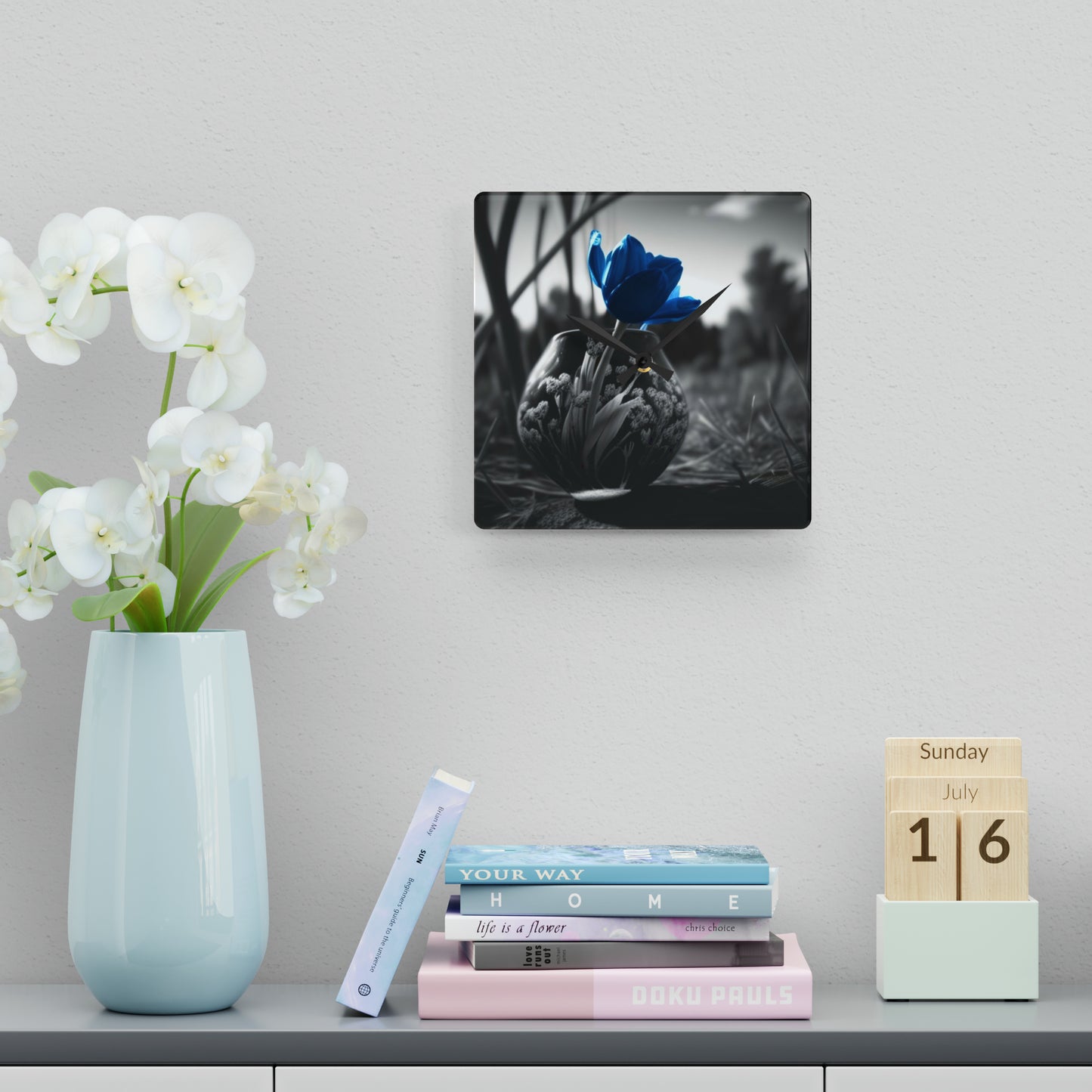 Acrylic Wall Clock Tulip 3