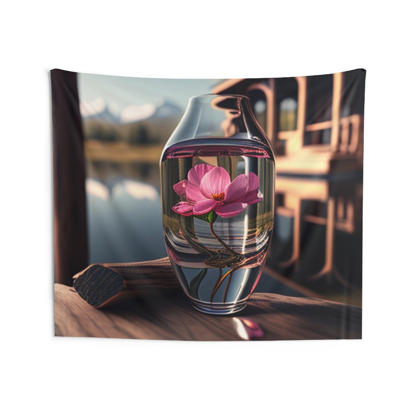 Indoor Wall Tapestries Pink Magnolia 3
