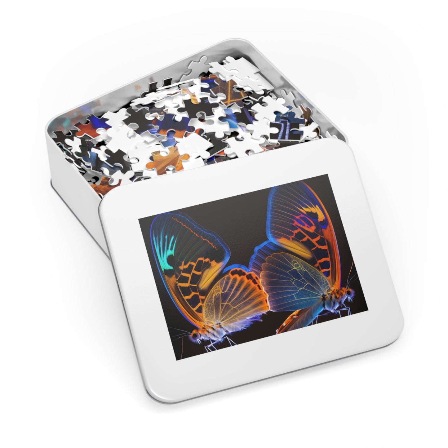 Jigsaw Puzzle (30, 110, 252, 500,1000-Piece) Neon Glo Butterfly 2
