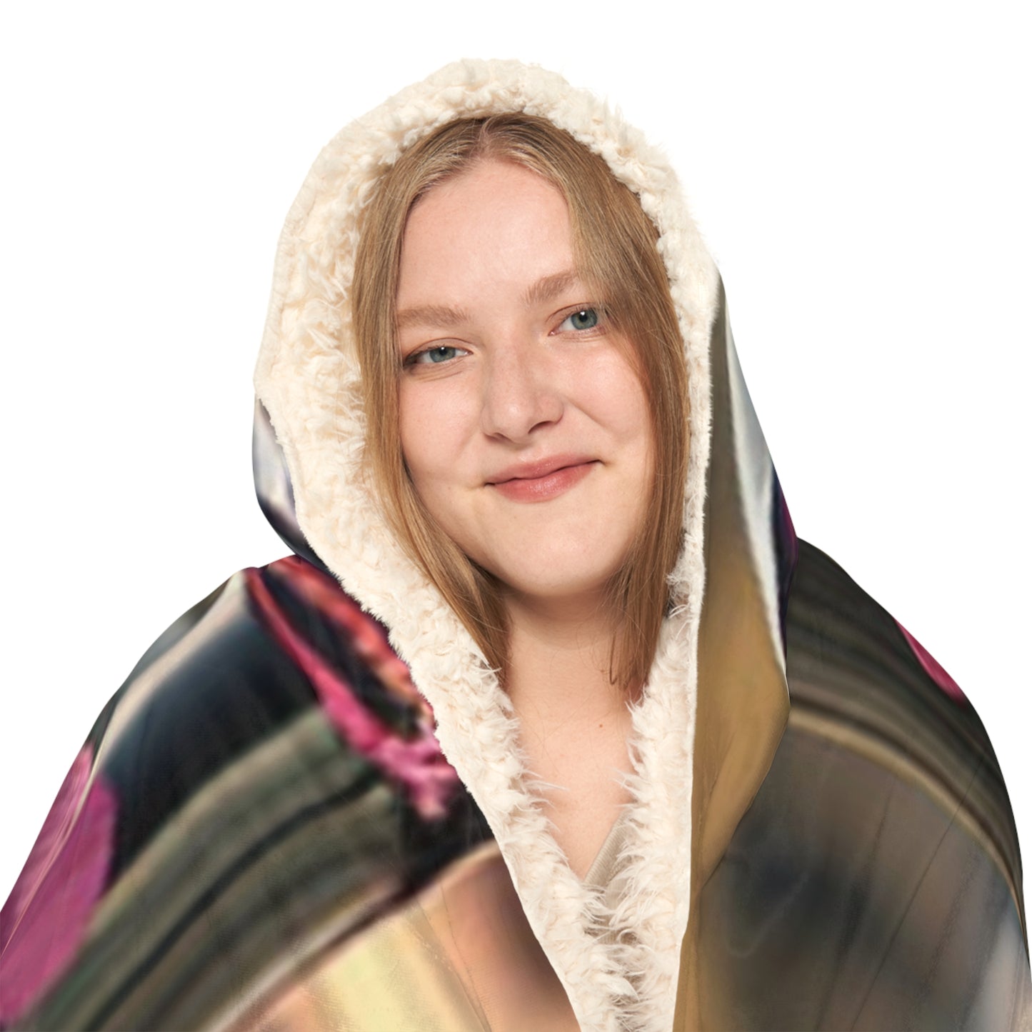 Snuggle Hooded Blanket Pink Magnolia 3