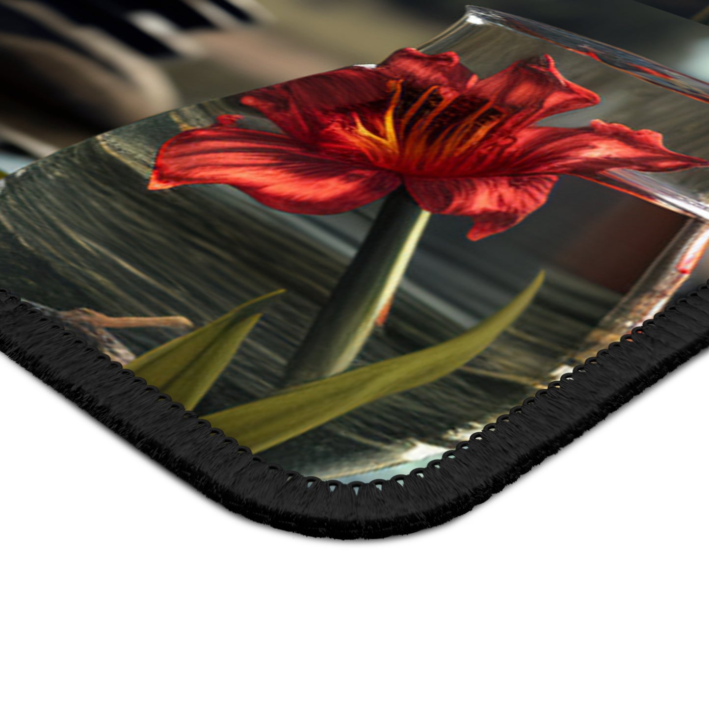 Gaming Mouse Pad Red Lily in a Glass vase 5