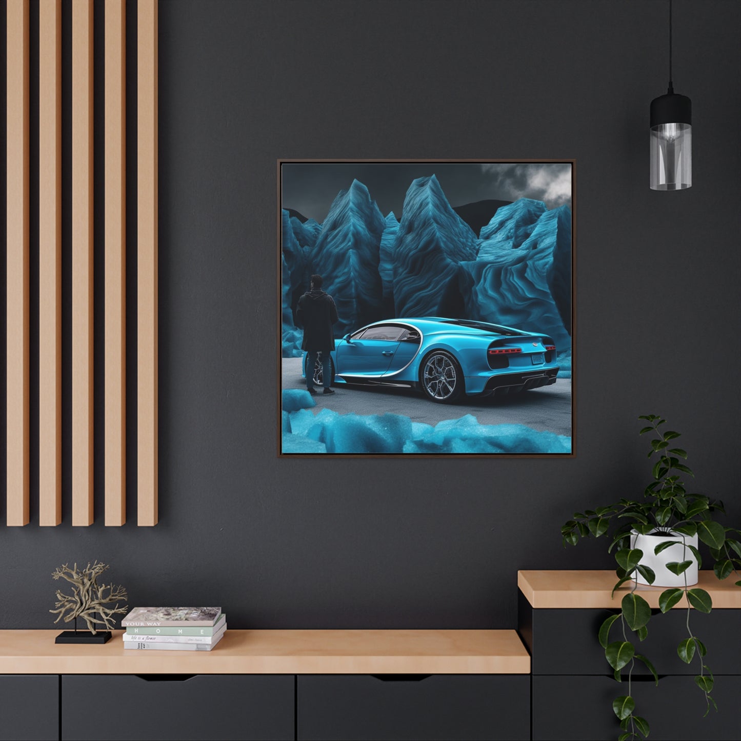 Gallery Canvas Wraps, Square Frame Bugatti Real Look 3