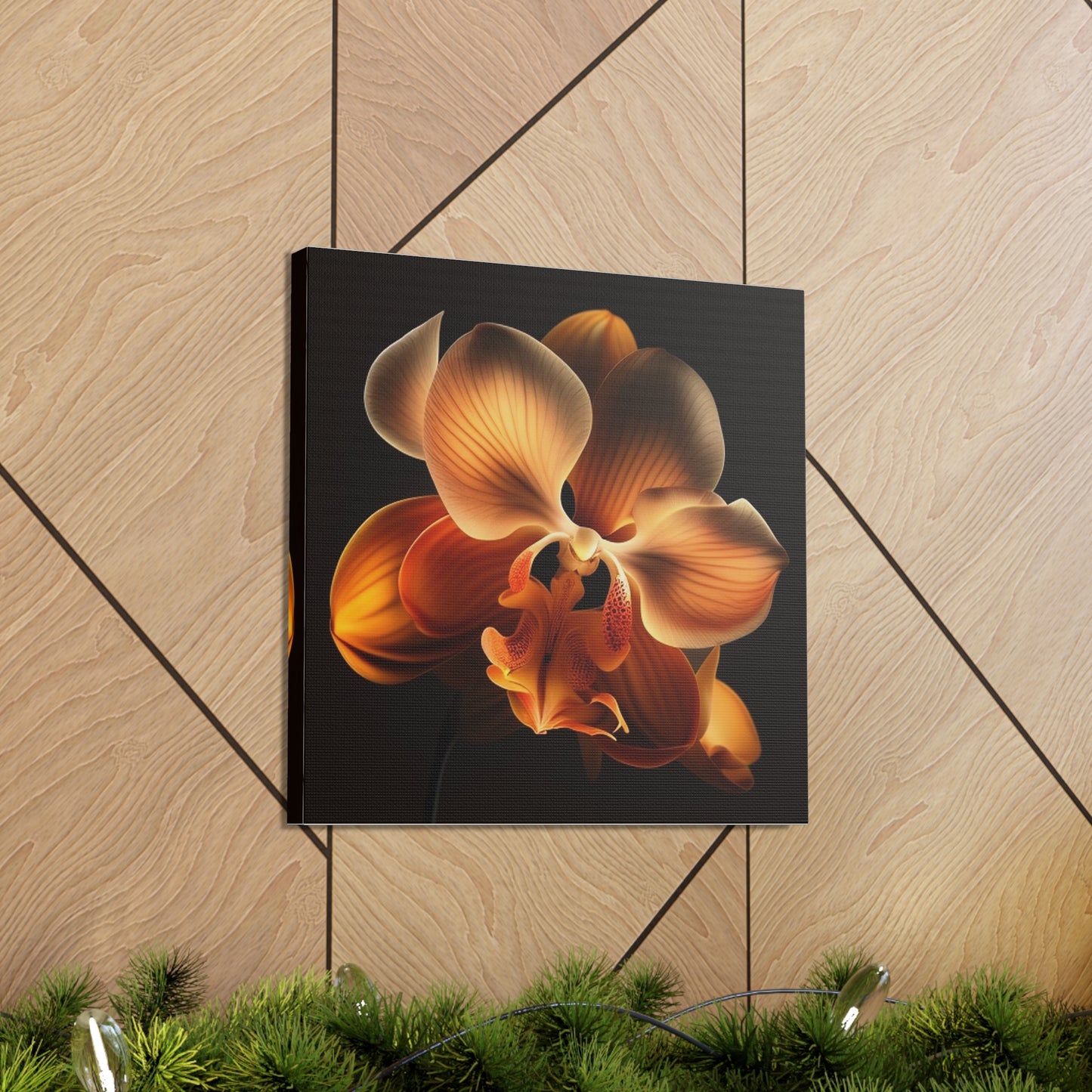 Canvas Gallery Wraps Orange Orchid 2
