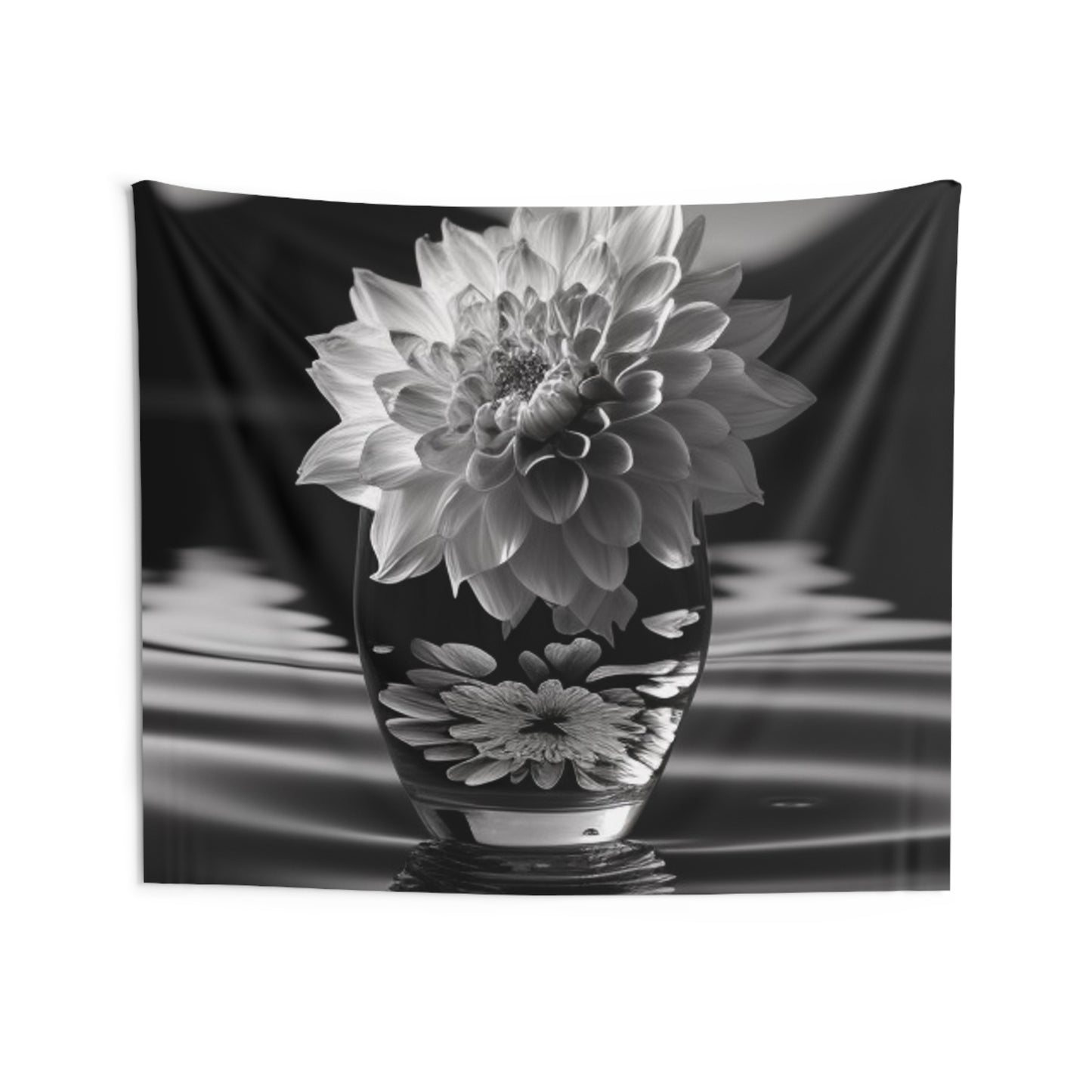 Indoor Wall Tapestries White Dahlia 4