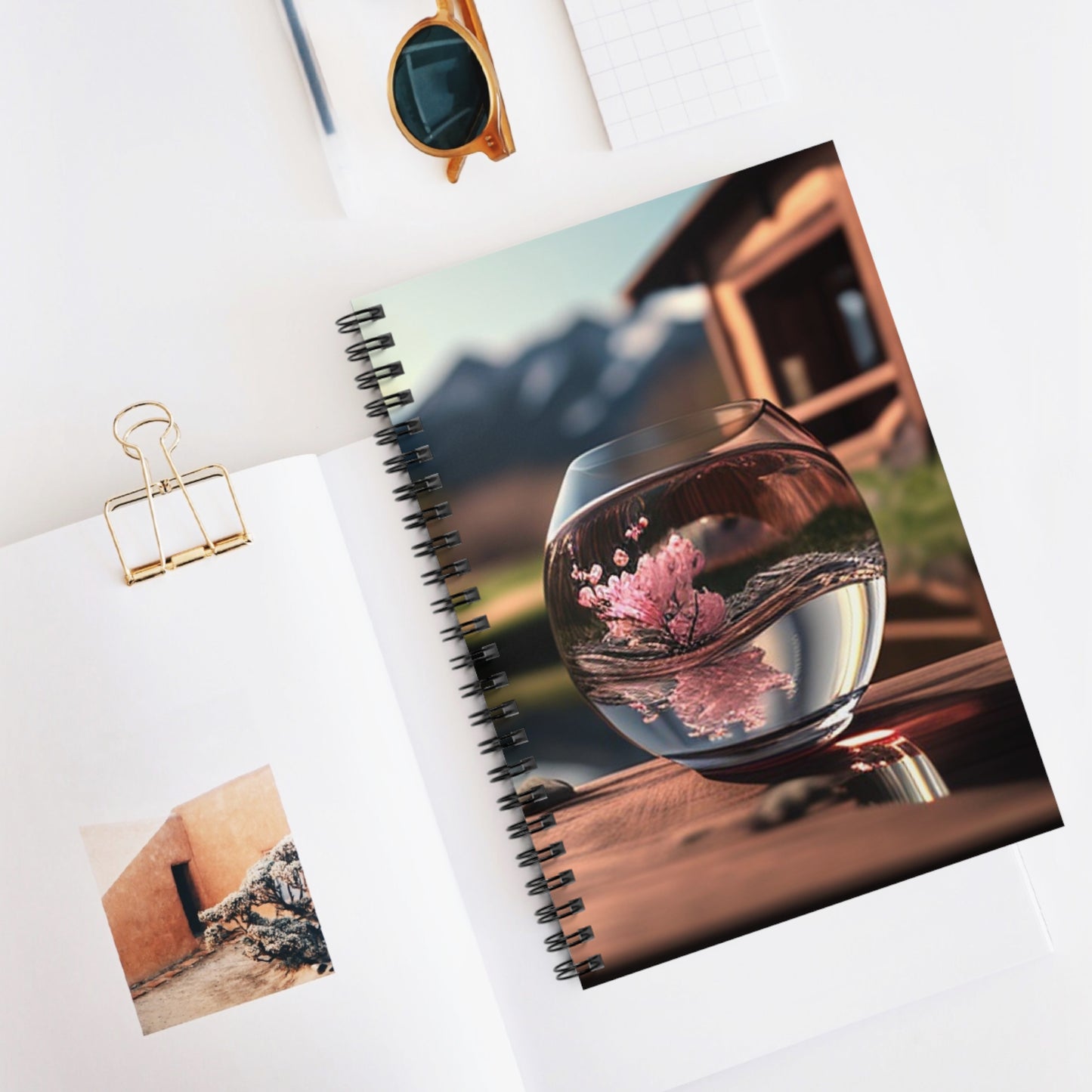 Spiral Notebook - Ruled Line Cherry Blossom 4